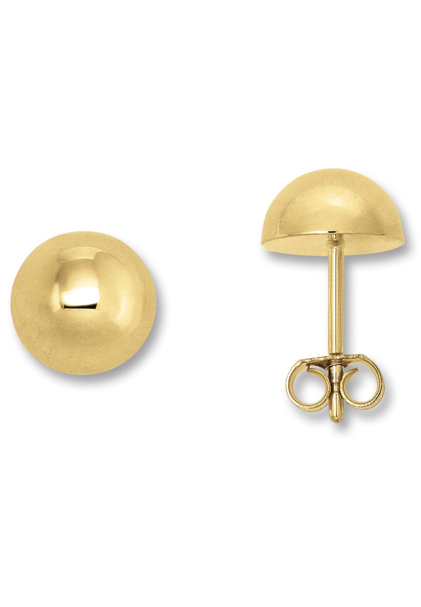 ONE ELEMENT Paar Ohrstecker »Halb Kugel verbödet Ohrringe  Ohrstecker aus 333 Gelbgold«