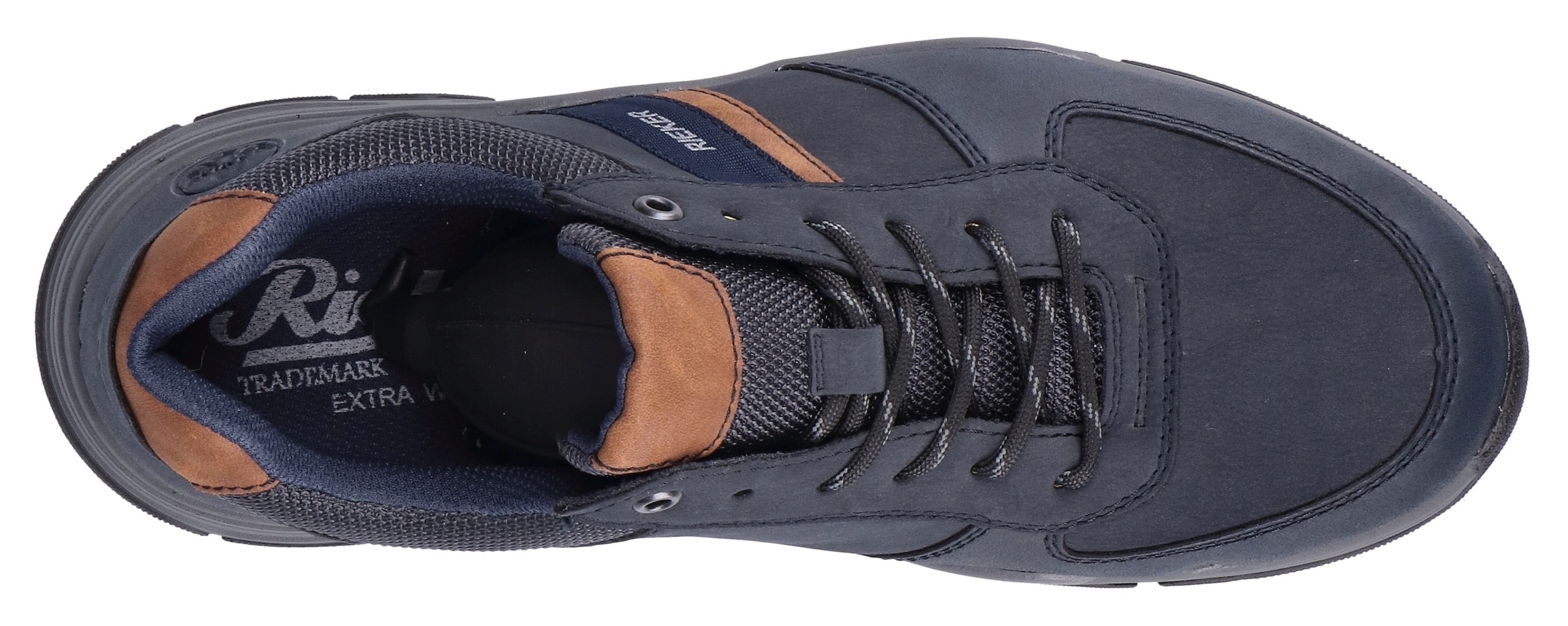 Rieker Sneaker  , Freizeitschuh, Outdoorschuh, Schnürschuh mit gepolstertem Schaftrand