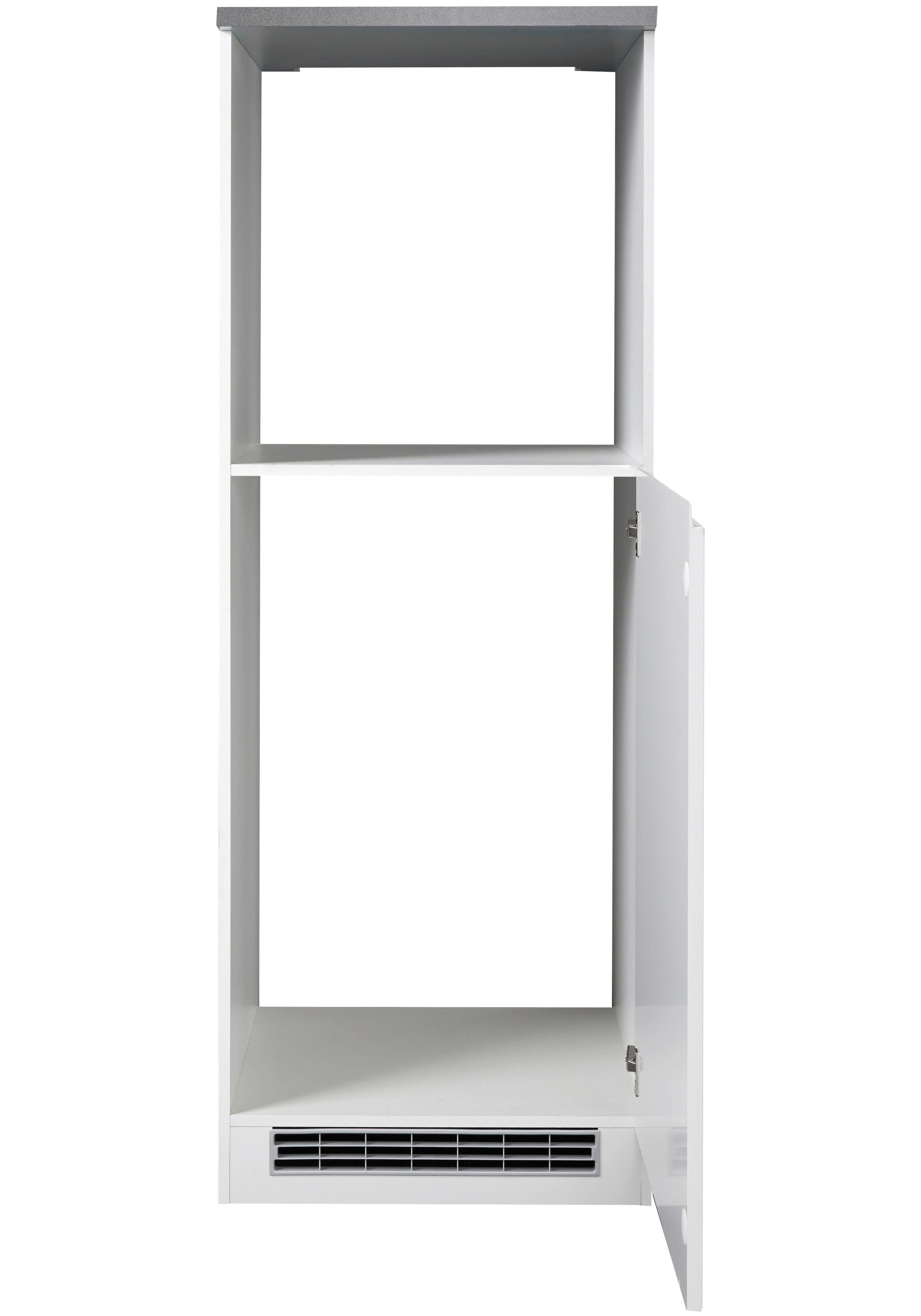 KOCHSTATION Backofen/Kühlumbauschrank »KS-Virginia,neu in verbesserter Ausführung« Arbeitsplatte 38 mm stark, Stauraum, Softclose,  Maße (B/H/T): ca. 60/166/60 cm, Türanschlag frei wählbar