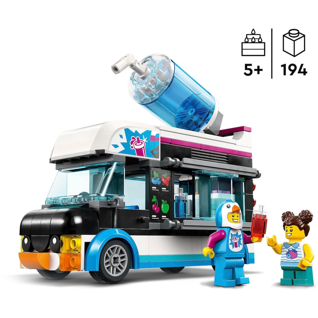 LEGO® Konstruktionsspielsteine »Slush-Eiswagen (60384), LEGO® City«, (194 St.), Made in Europe