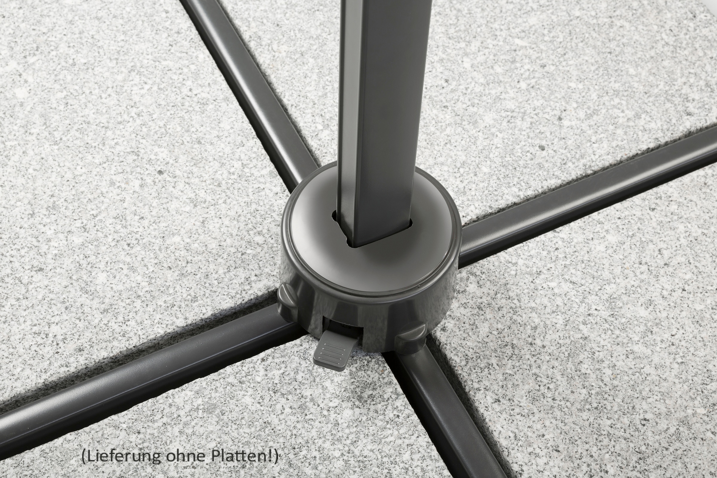 Schneider Schirme Ampelschirm »Rhodos Junior«, rot, quadratisch, ohne Wegeplatten