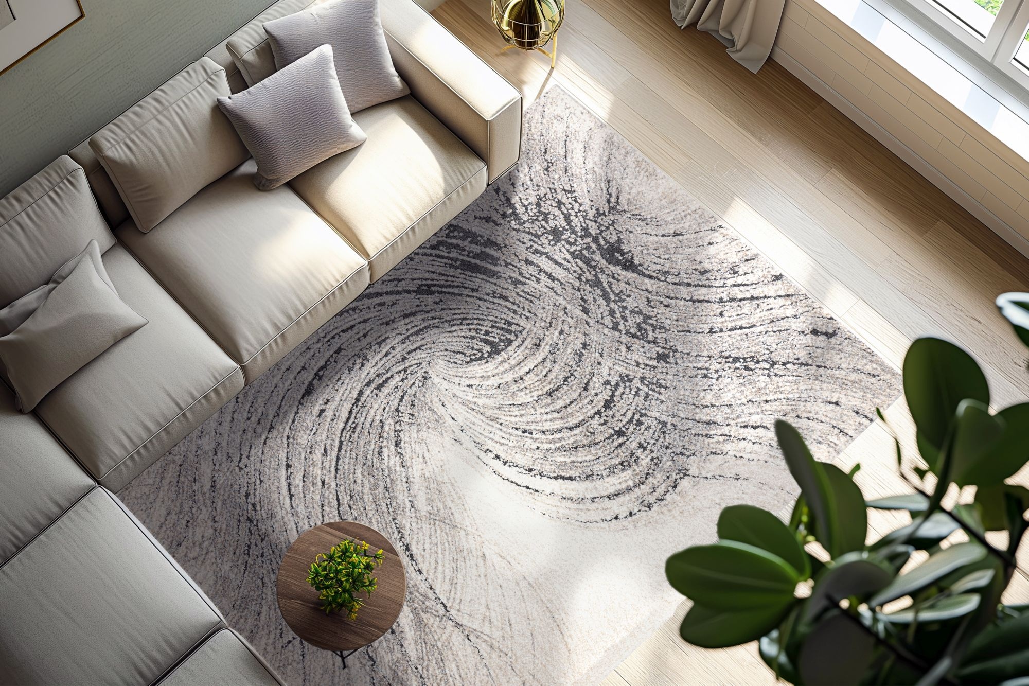 Kayoom Teppich »Firenze 487« rechteckig 22 mm Höhe Kurzflor, Modernes Muster, Fußbodenheizungsgeeignet, Wohnzimmer