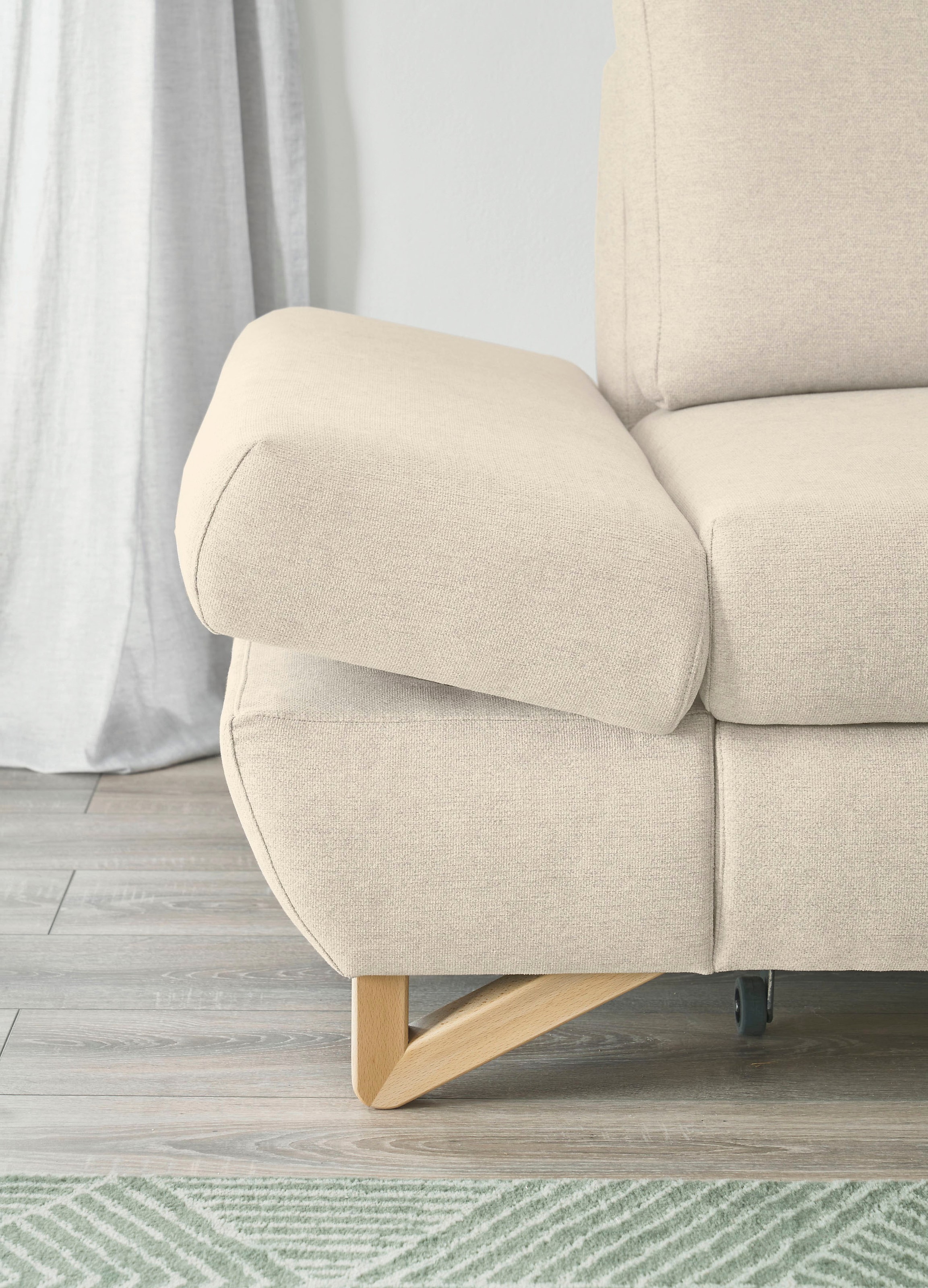 Home affaire Ecksofa »City/Giron, L-Form,« verstellbare Armlehnen mit Rasterfunktion