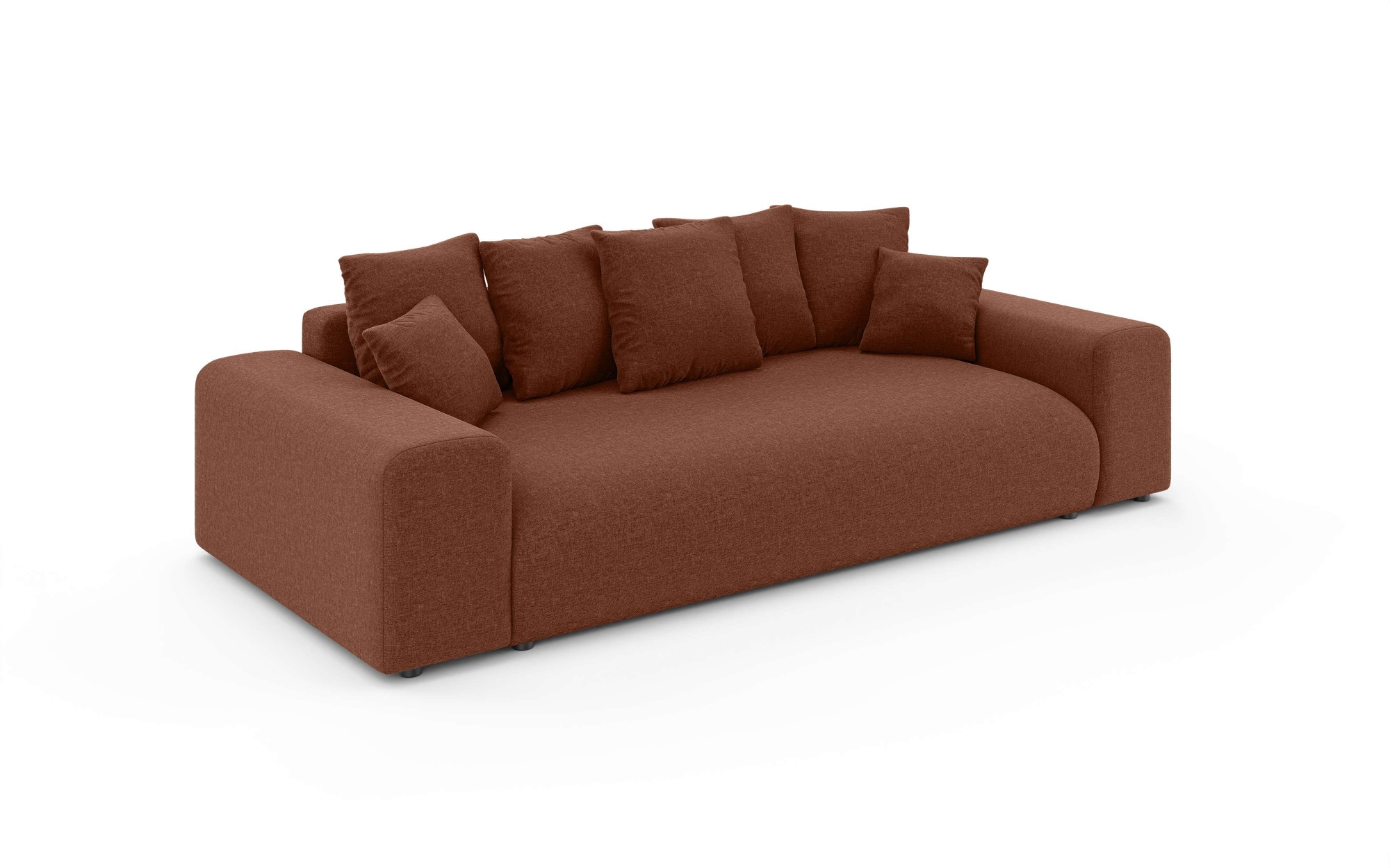 Home affaire Big-Sofa »LAKESIDE 3-Sitzer Schlafsofa mit Bettkasten, Breite 256,5 cm« Liegefläche 168,5x195 cm, hoher Sitzkomfort, Maße B/T/H: 256/122/82cm