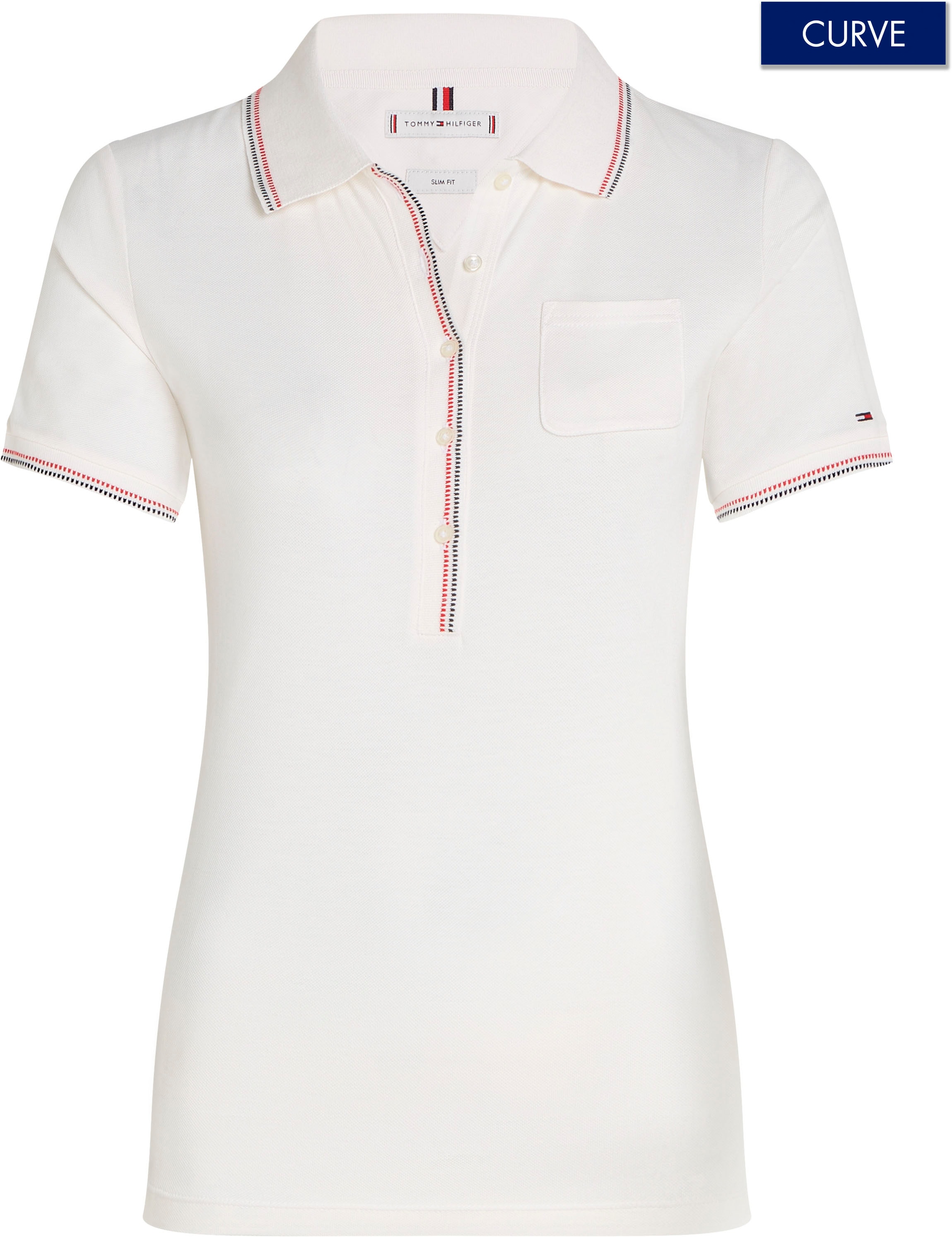 Poloshirt »CRV SLIM RWB TIPPING POLO 1/2SLV«, Große Größen