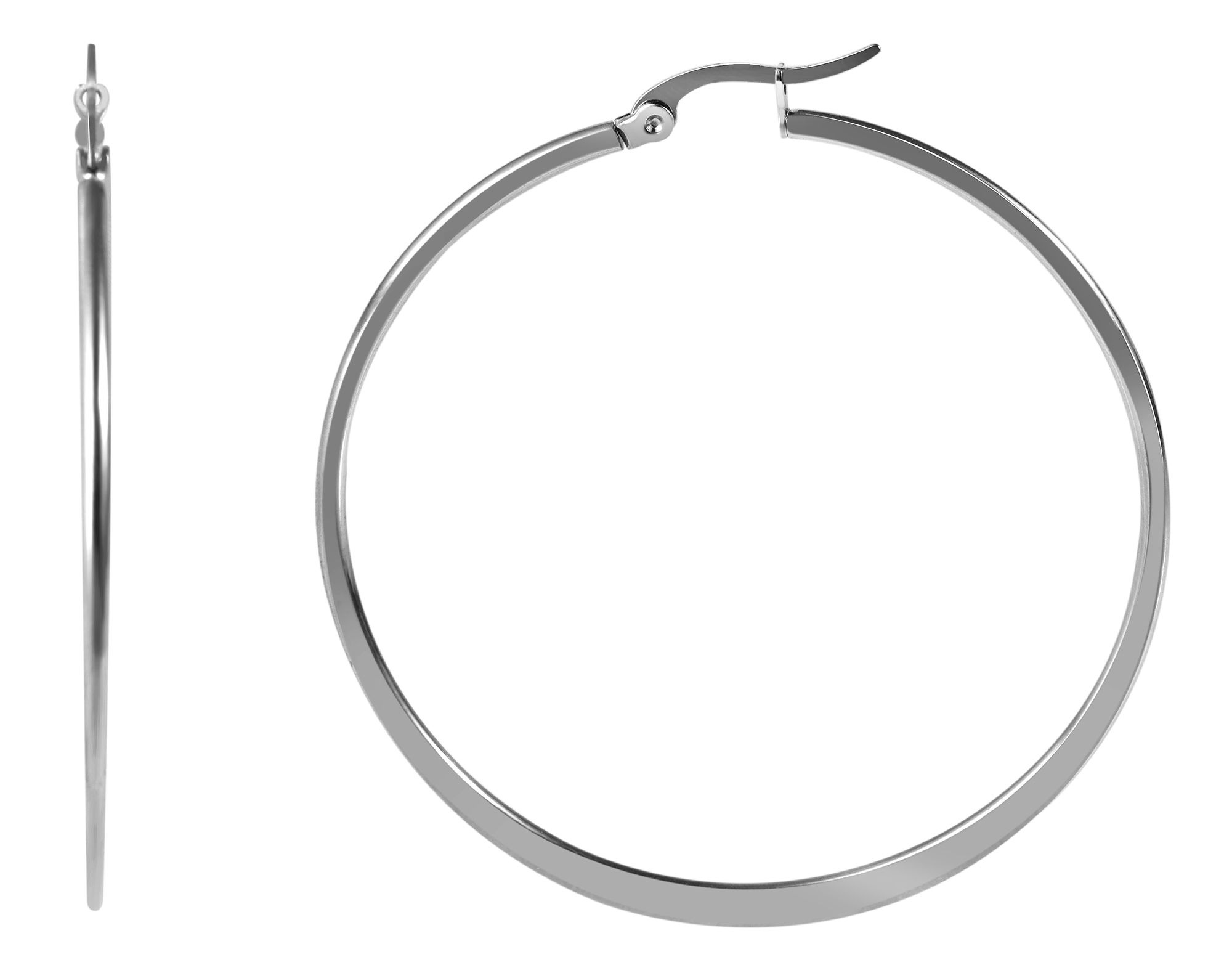 Adelia´s Paar Creolen »Damen Ohrringe ¿ Creole aus Edelstahl«