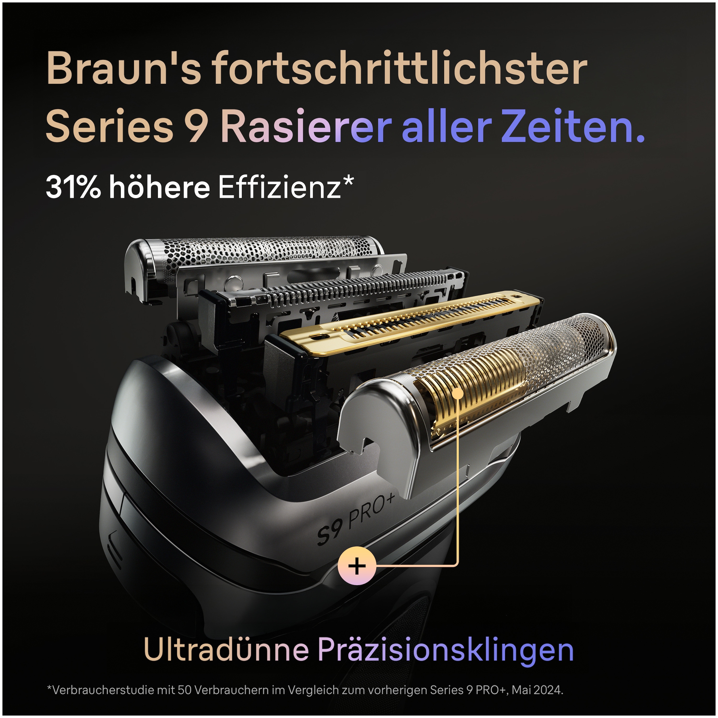 Braun Elektrorasierer »Series 9 9667cc« Smart Care Center integrierter Präzisionstrimmer Pro-SensoAdapt, SmartCare Center, 5+1 ultradünne Präzisionsklingen