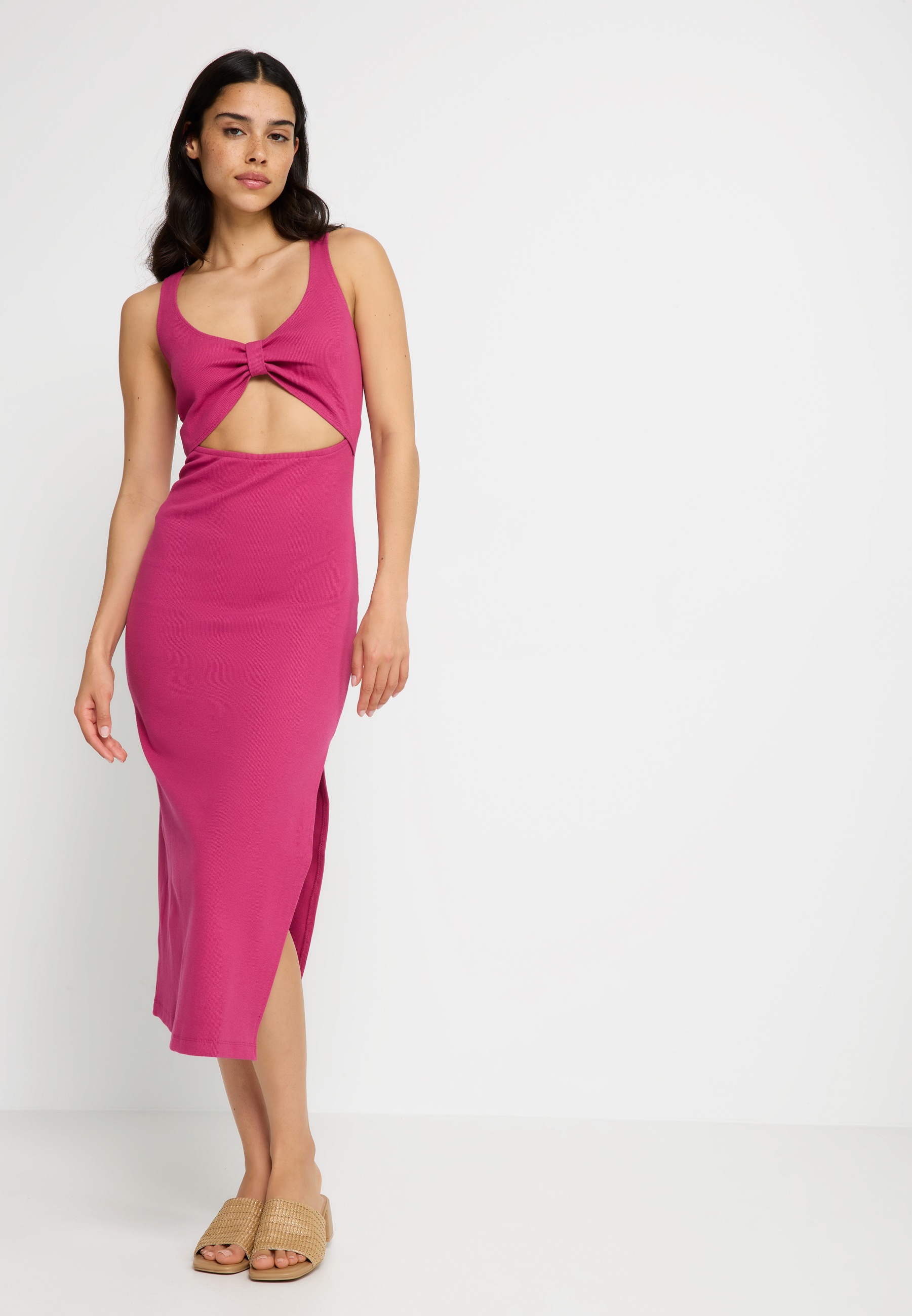 LSCN by LASCANA Midikleid, aus weicher Rippware