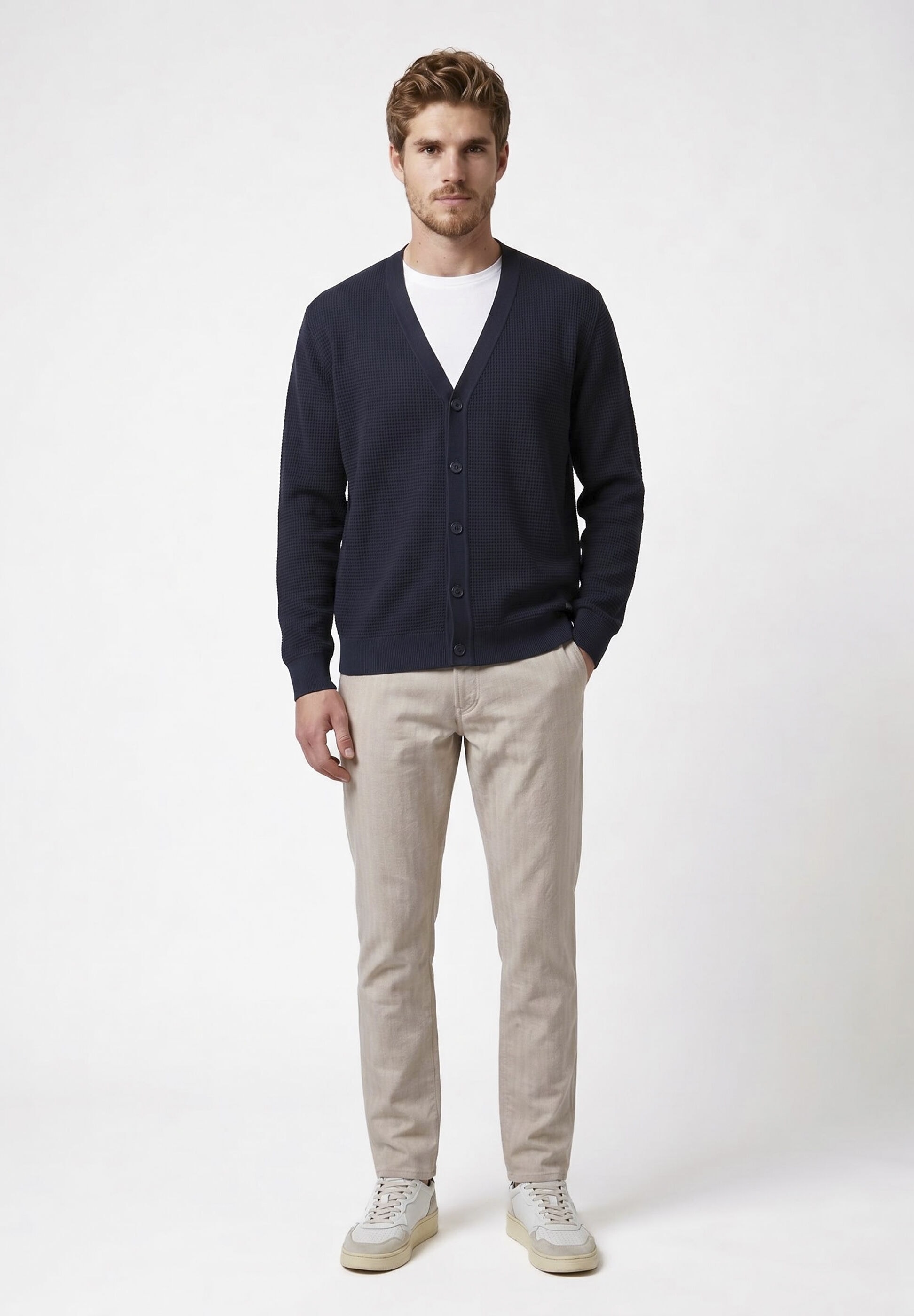 Pierre Cardin Strickjacke »Pierre Cardin Strickjacke« mit Knopfleiste