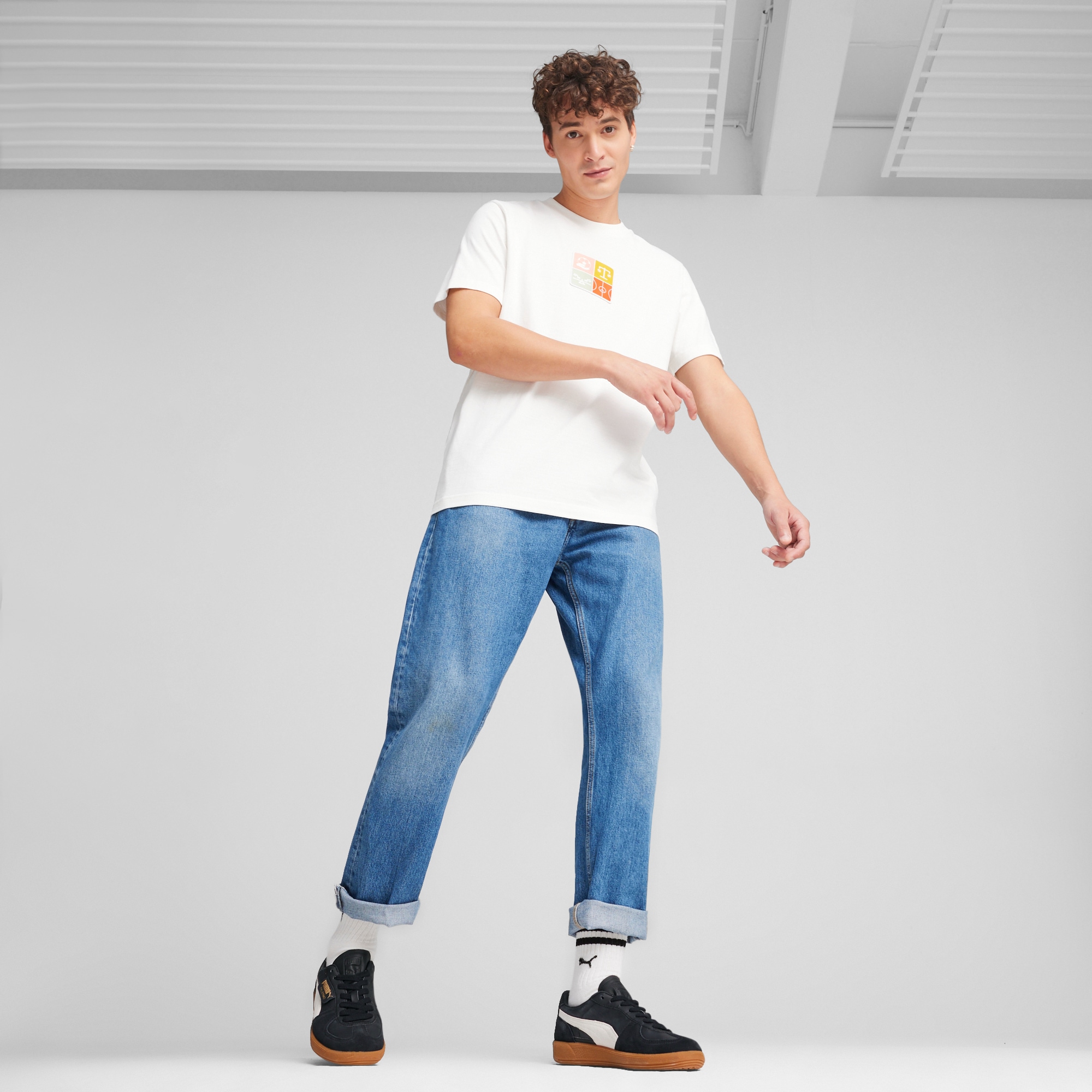 PUMA Sneaker »PALERMO LTH«  mit Obermaterial aus Leder, mit Overlays aus Wildleder