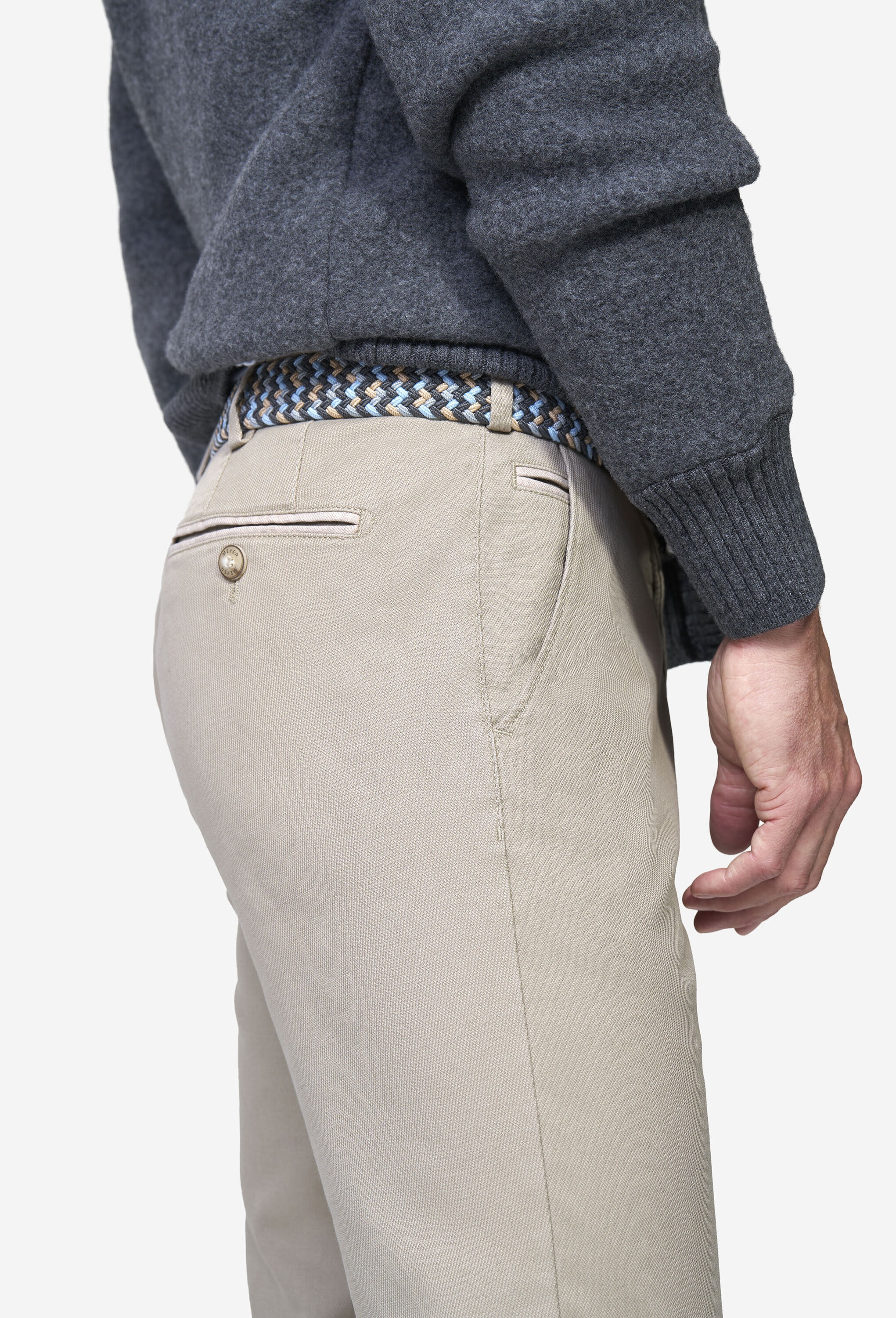 MEYER Chinohose »Bonn 2-5627«  im Canvas Look