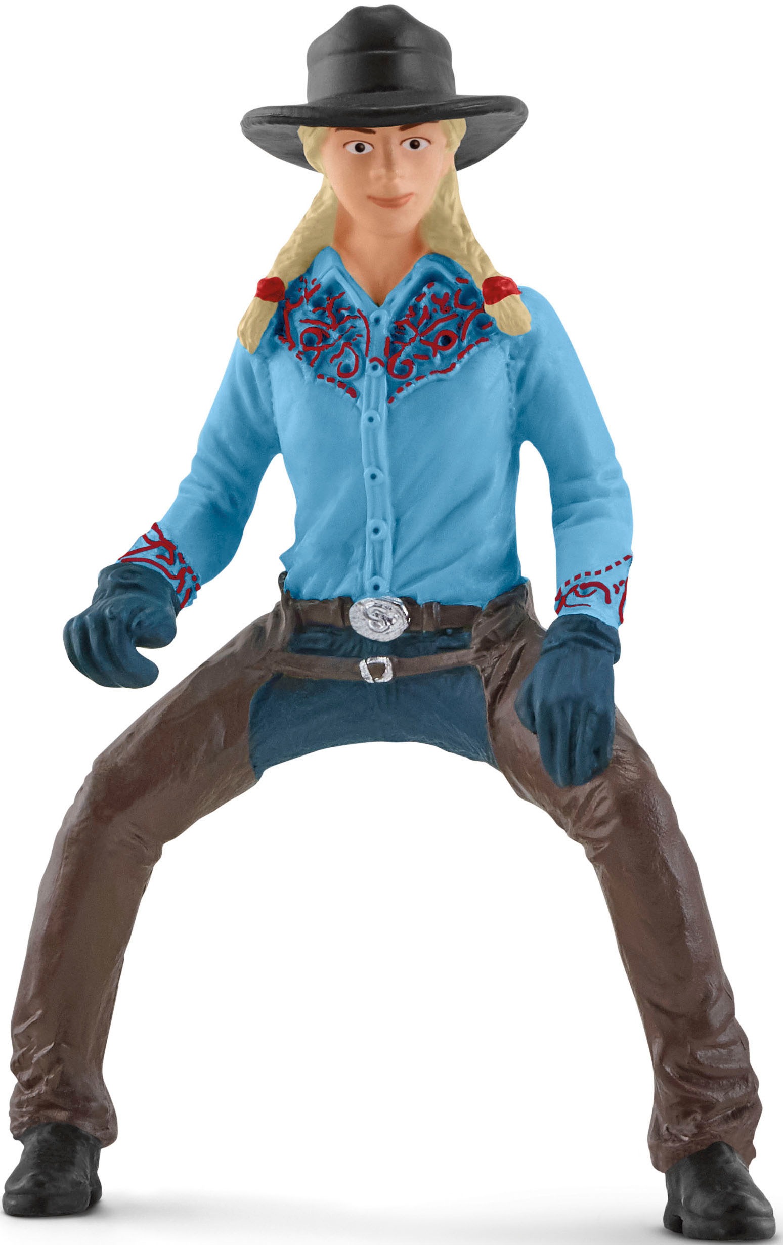Schleich® Spielfigur »FARM WORLD, Team Roping mit Cowgirl (42577)«