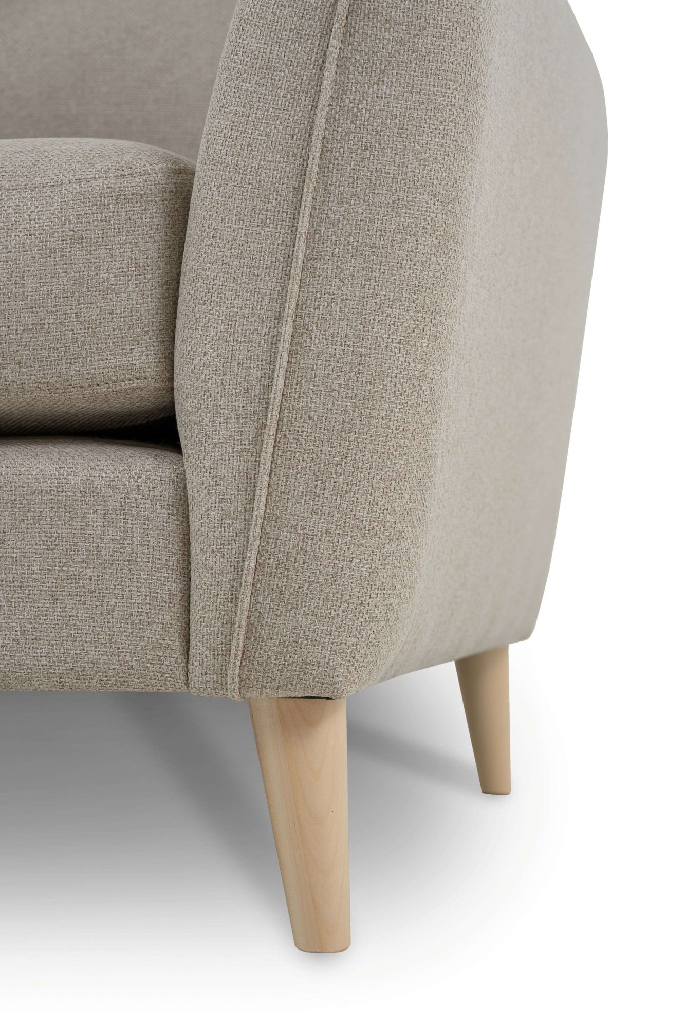 Home affaire Ecksofa »MARSEILLE 278/202 cm, L-Form, Ottom. rechts/links, verschiedene Bezüge«, Massivholzbeine Eiche, Landhausstil, Wellenunterfederung