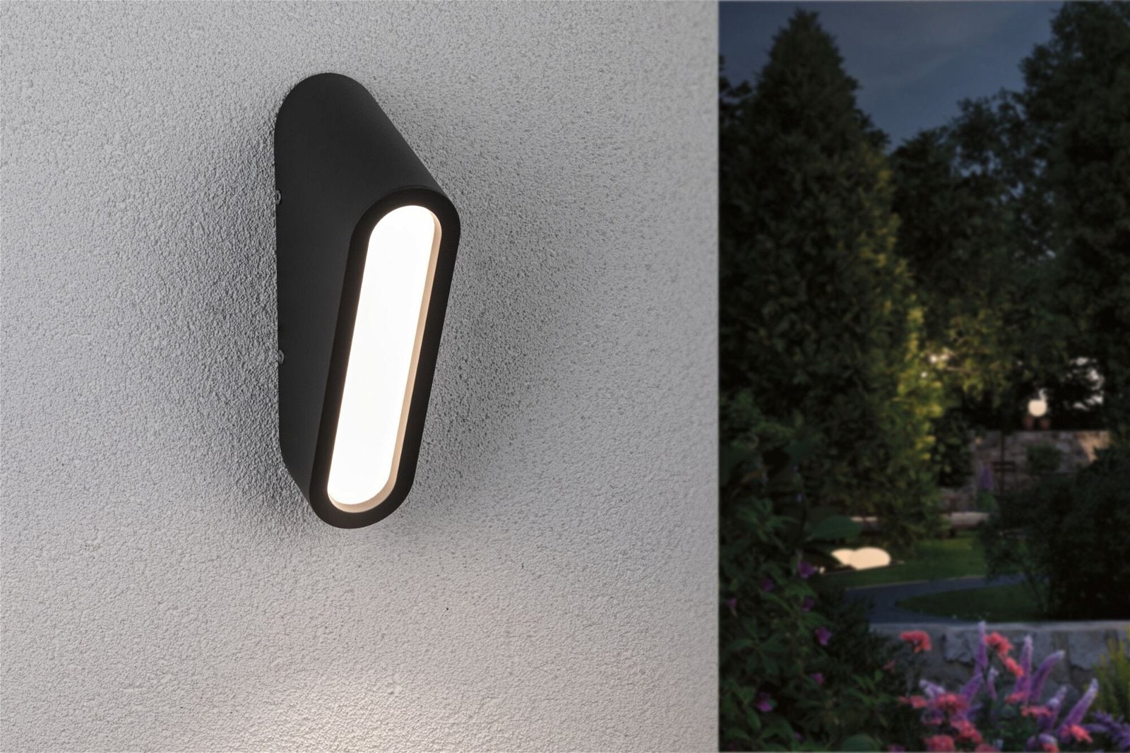 Paulmann LED Außen-Wandleuchte »Cliff IP44 64x116mm 3000K 9,5W 300lm 230V Anthrazit Aluminium«, 1 flammig, seewasserresistent