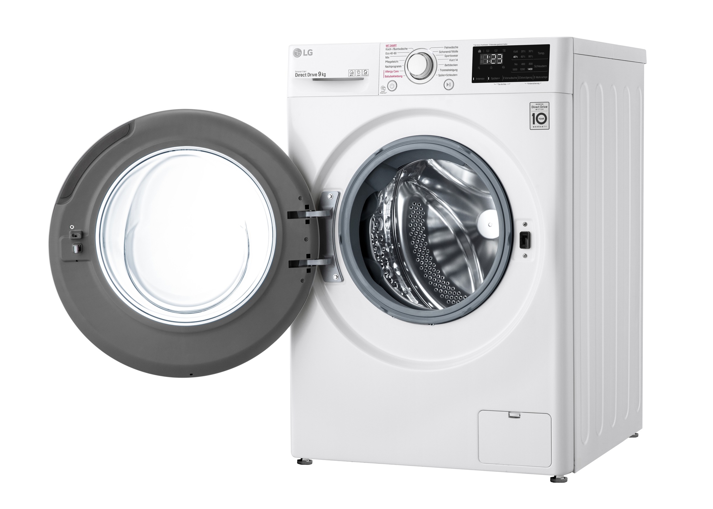 Waschmaschine »LG WV kg, mit Jahren Garantie F4 3 309S0«, 9 U/min F4WV309S0.ABWQWDG, LG XXL 1400