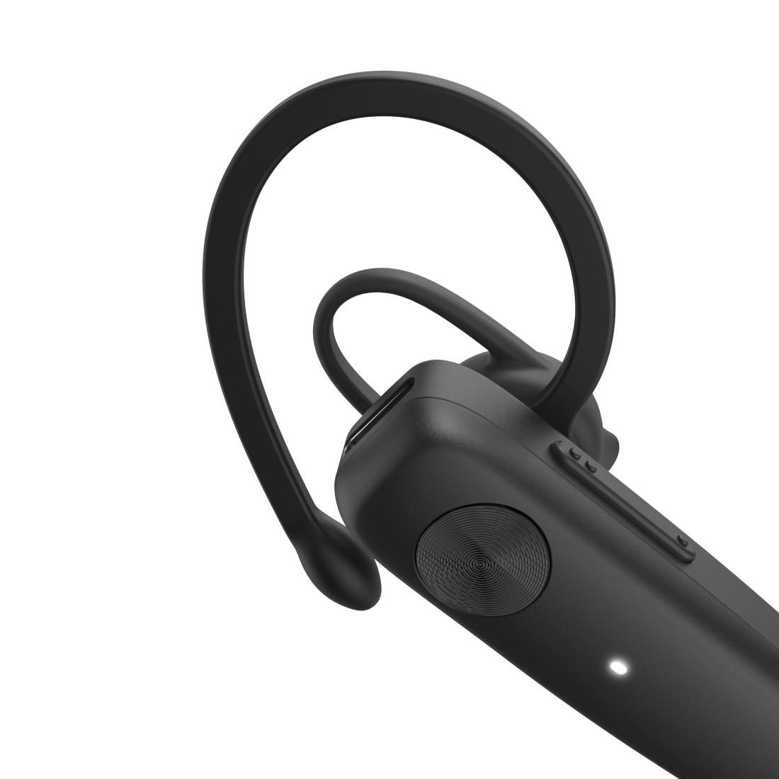 Hama Bluetooth-Kopfhörer »Mono-Bluetooth®-Headset, kabellos, Multipoint« Sprachsteuerung ultraleicht