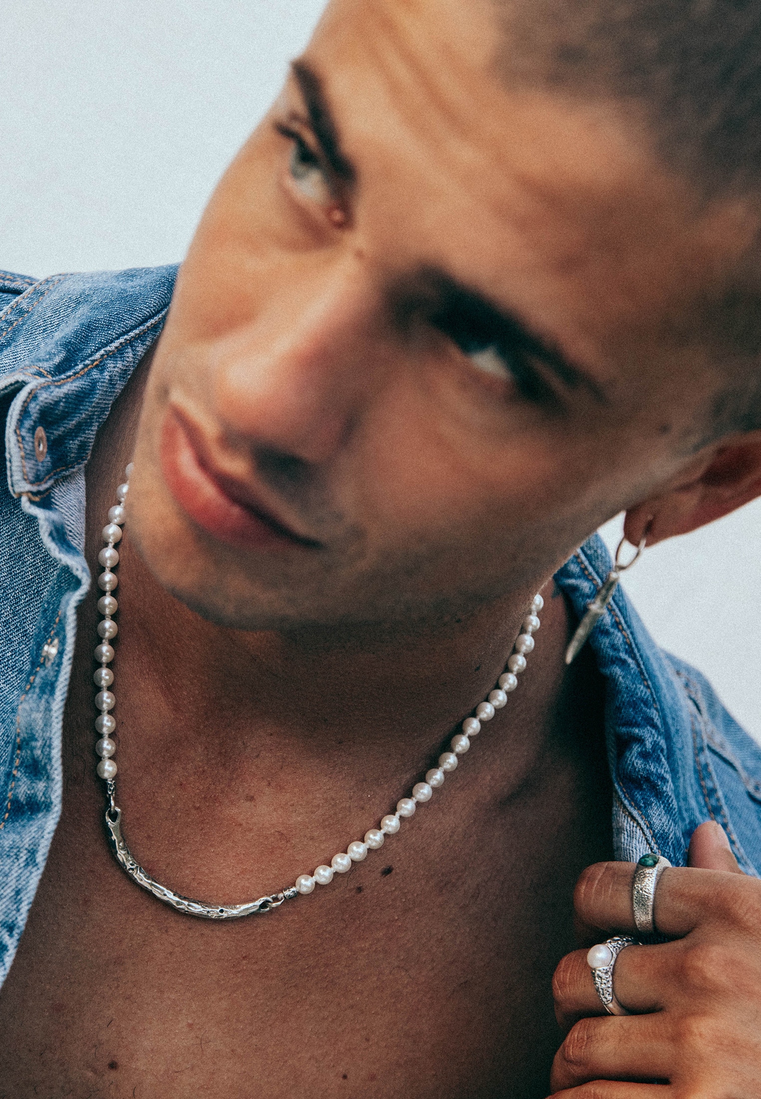 HAZE & GLORY Silberkette »Halskette Perlenkette Vintage Element 925 Silber«