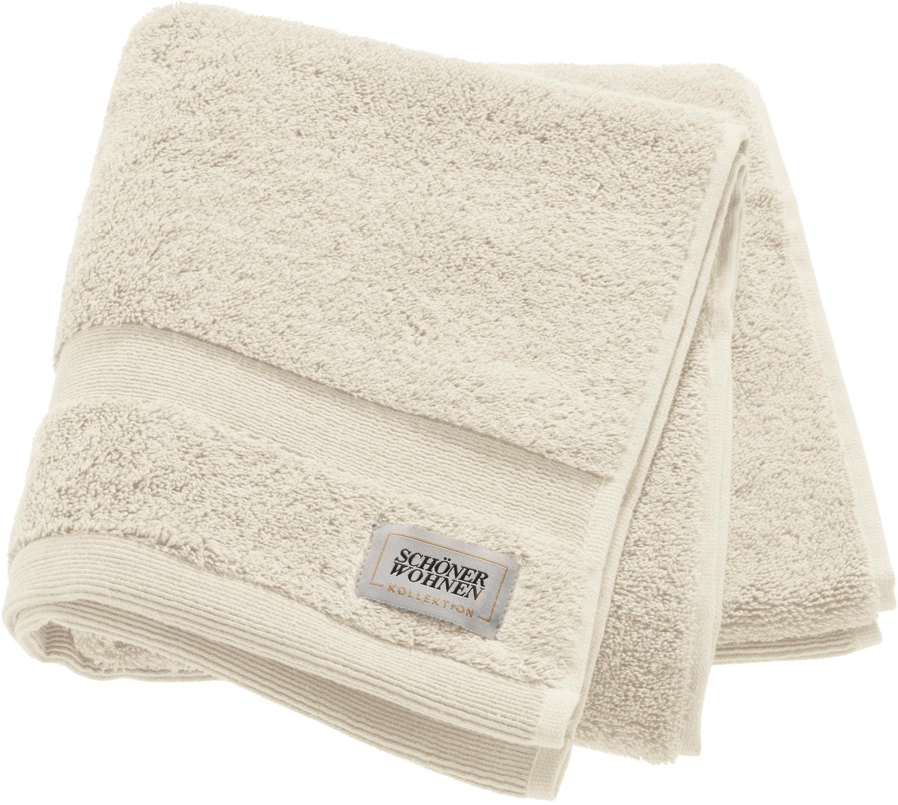 SCHÖNER WOHNEN-Kollektion Handtücher »Cuddly«, (2 St., 2er Set Handtücher 50 x 100 cm), schnell trocknende Airtouch-Qualität