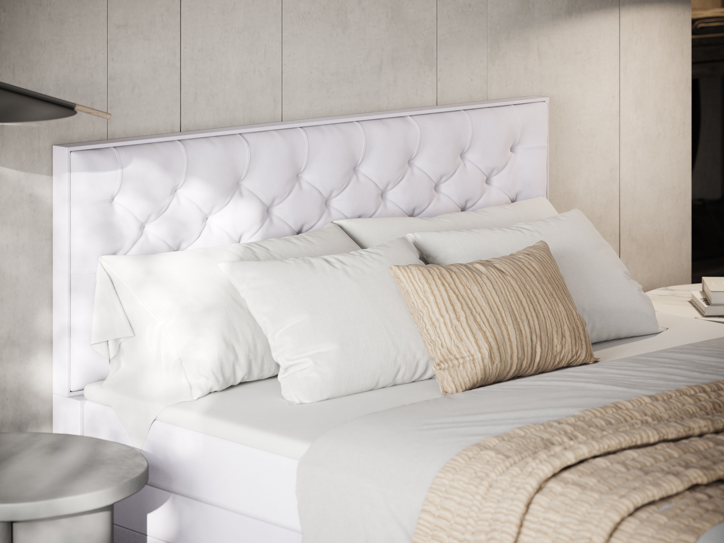 FORTE Boxspringbett »Lanciano Max inkl. zwei Bettkästen und Kaltschaum Topper«, und einer 7-Zonen-Tonnentaschenfederkernmatratze H2/H3