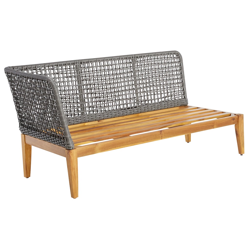 Timbers Gartenlounge-Set »Sunnyvale«, (Set, 3 tlg., 2x Sofa, 1x Tisch/Hocker 70x70x28 cm)
