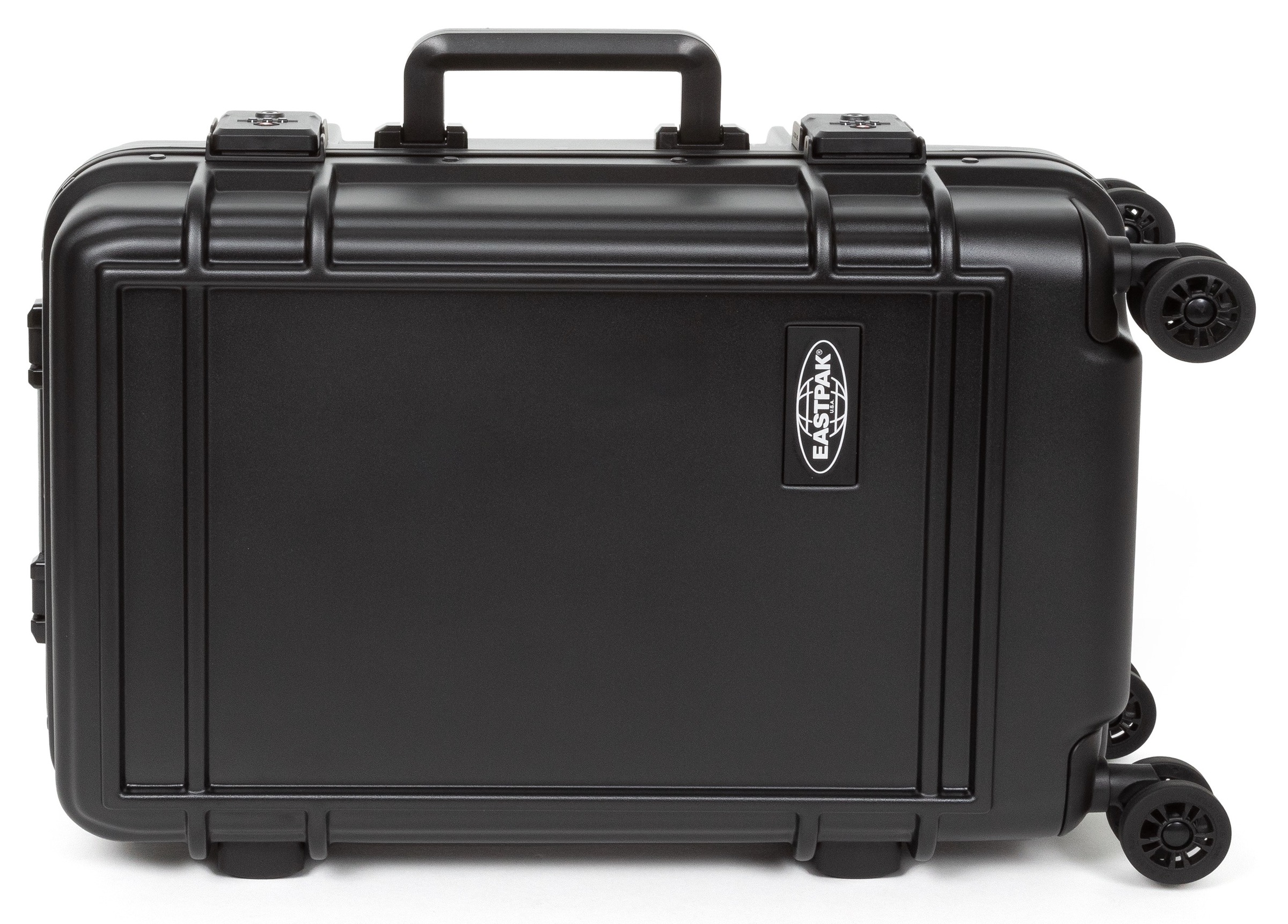 Eastpak Hartschalen-Trolley »RESIST'R CASE S BRUSHED METAL mit 30 Jahren Garantie«, 4 Rollen, Reisegepäck Handgepäck-Koffer TSA-Zahlenschloss