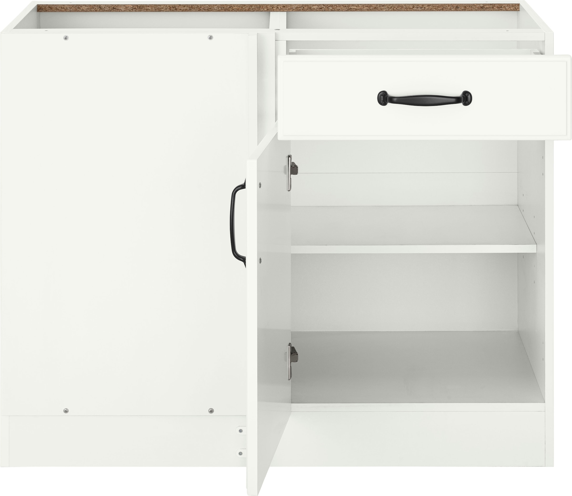 wiho Küchen Eckunterschrank »Erla«, 100 cm breit, Kassettenfront, Planungsmaß 110 cm, ohne Arbeitsplatte