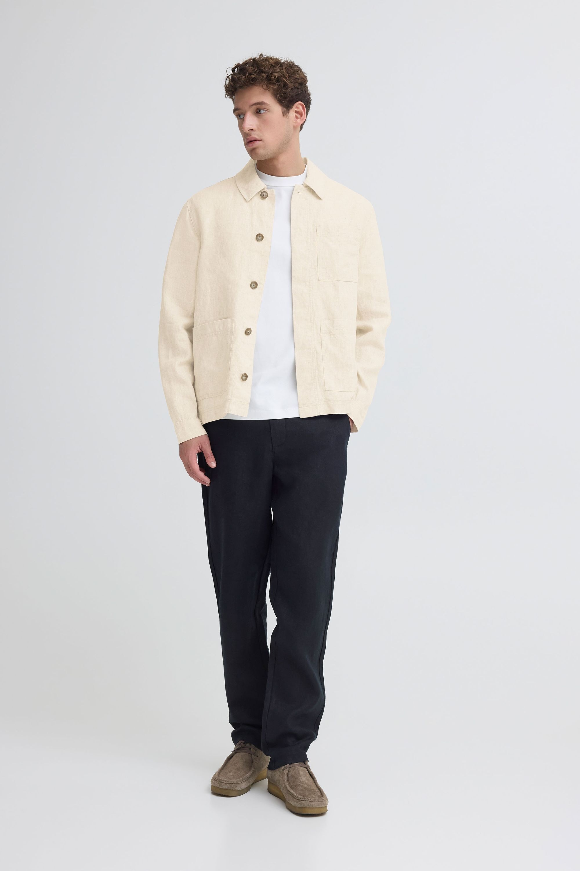 Casual Friday Hemdjacke »Hemdjacke CFEvensen Linen Mix«