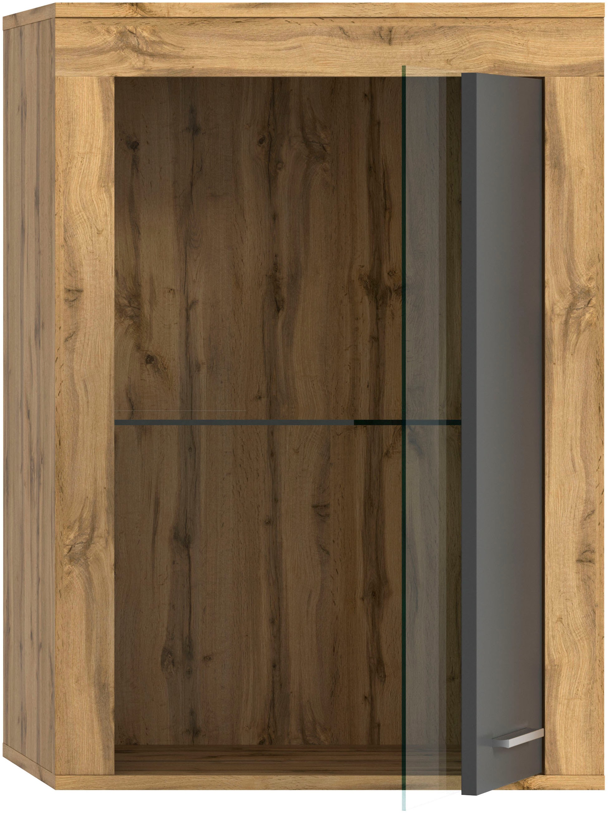 INOSIGN Vitrine »Aosta, Breite 60 cm, stehend oder hängend, in verschiedenen Farben«, Türanschlag wechselbar, 1 Glaseinlegeboden, Hängeeitrine, Standvitrine