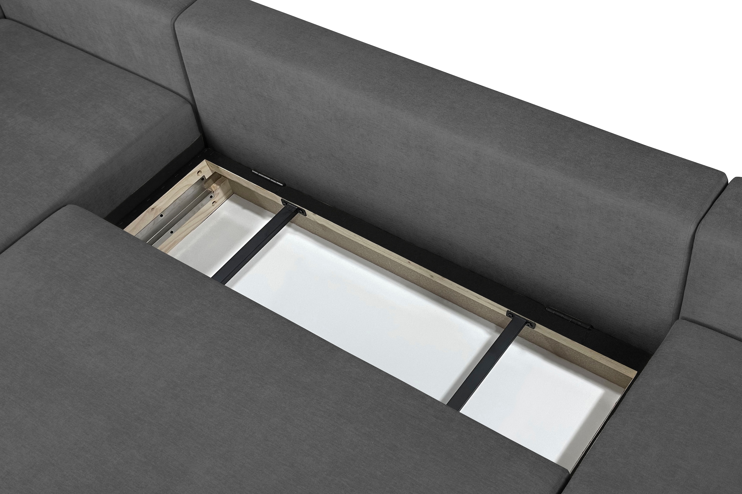 OTTO home Ecksofa »JONAA L-Form, 241cm - OTTO. Verlässliche Qualität.« 133/200cm, Recamiere links/rechts, Bettkasten, Cord u. Struktur