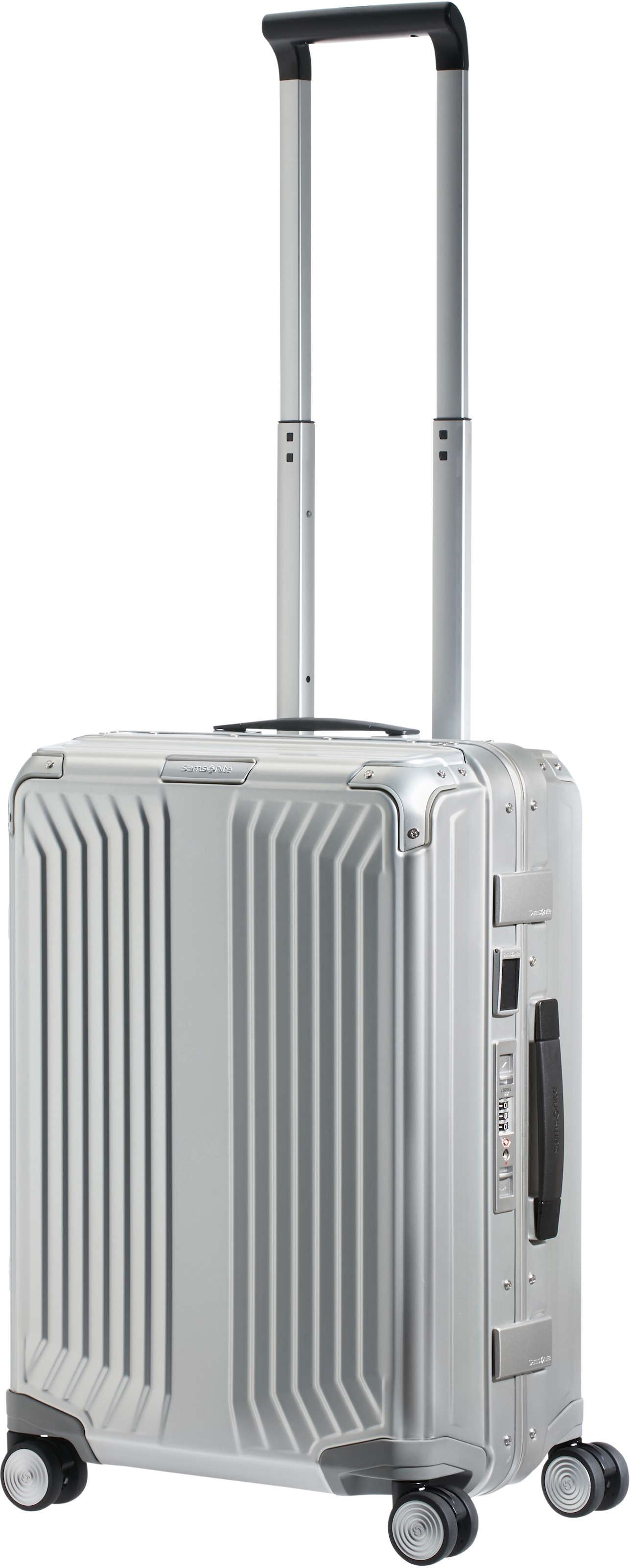 Samsonite Hartschalen-Trolley »LITE-BOX ALU«, 4 Rollen, Hartschalenkoffer Premium-Aluminium Großer-Koffer TSA-Zahlenschloss