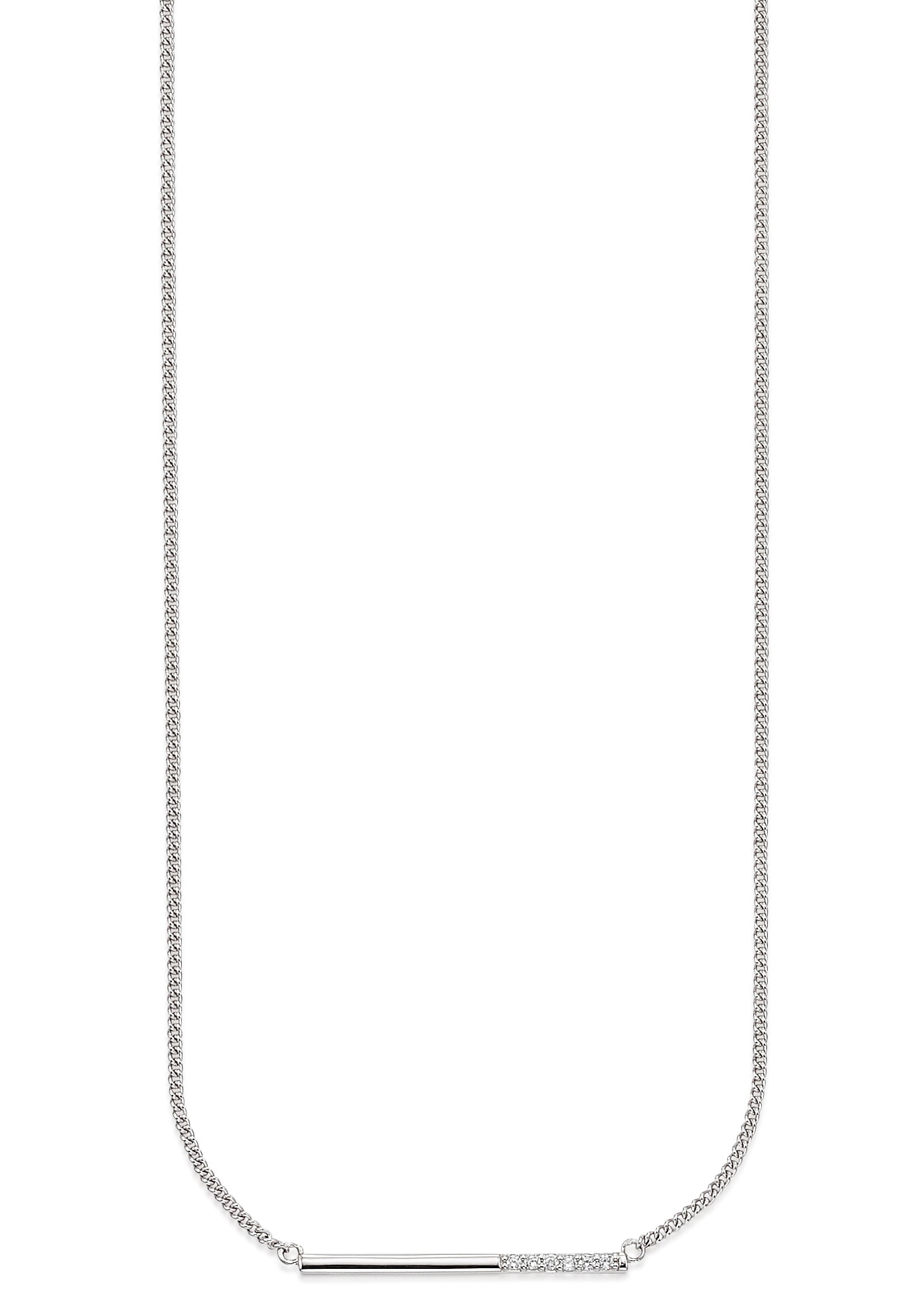 HECHTER PARIS Kette mit Anhänger »Schmuck Geschenk Silber 925 Halsschmuck Halskette Stäbchen«, mit Topas