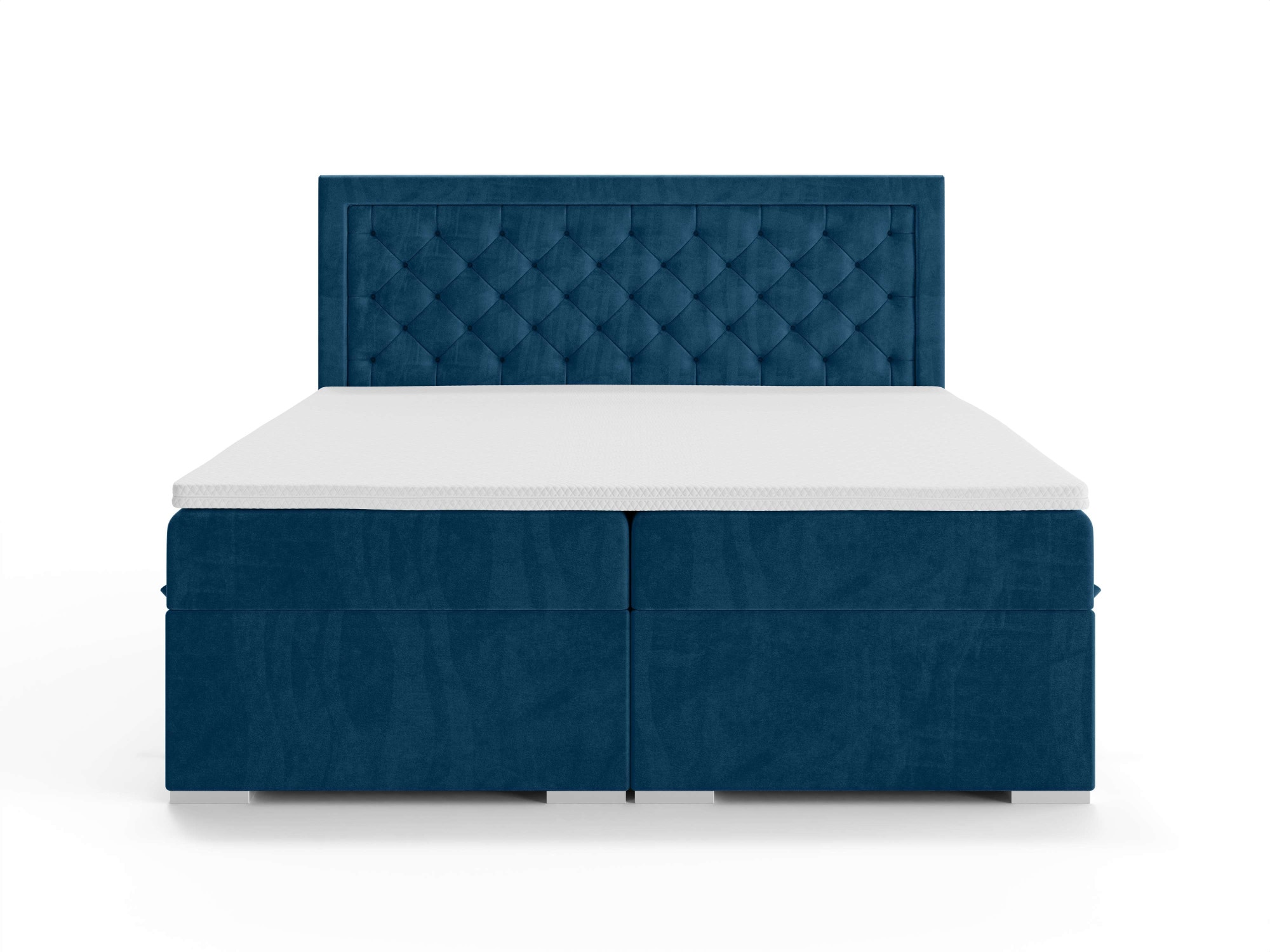 Leonique Polsterbett »SACY mit Matratze und Topper, in 2 Breiten (160 und 180 cm)«, Boxspringbett mit Kopfteil, Bettkasten, Matratze (BFK/TFK) und Topper