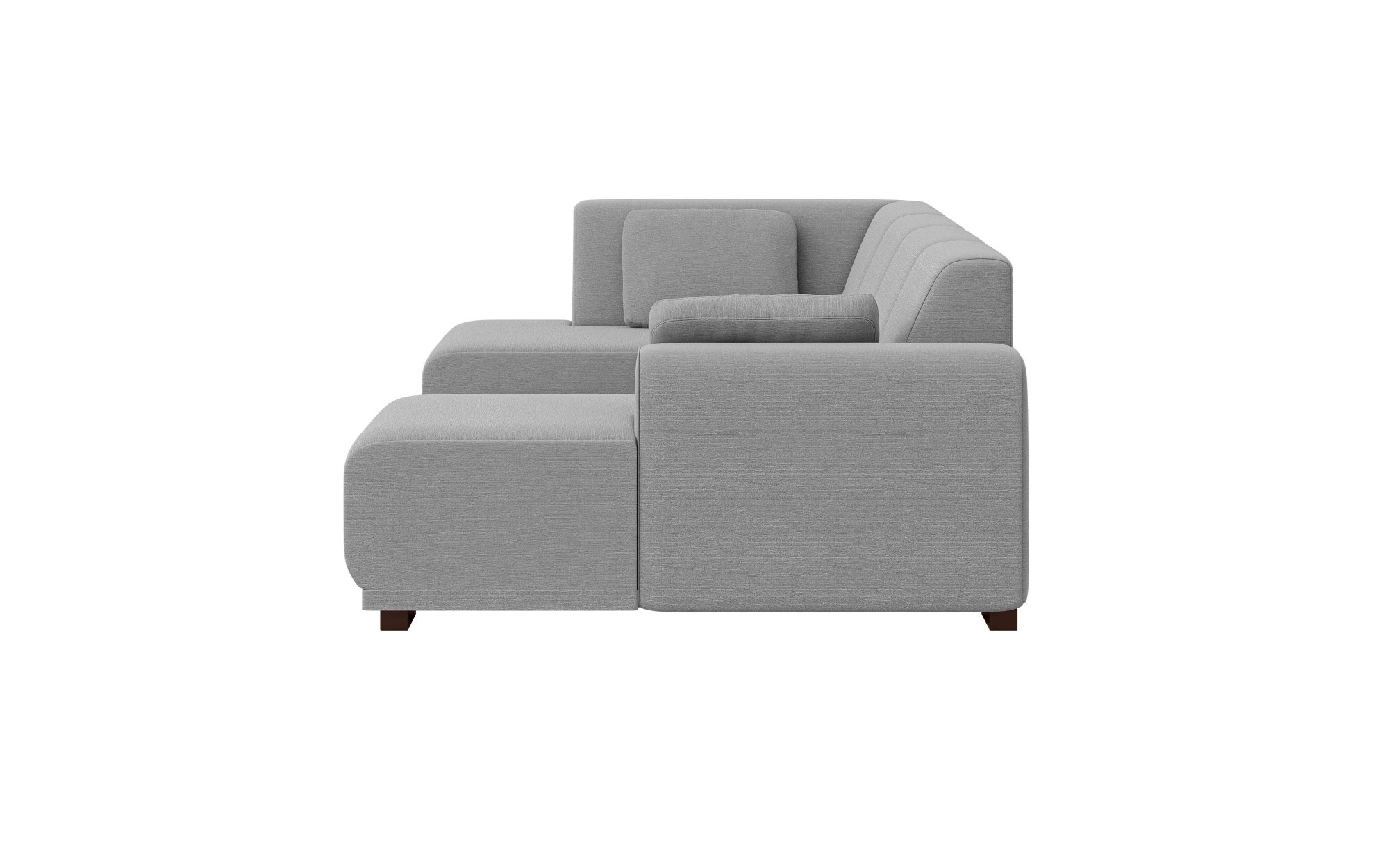 Home affaire Wohnlandschaft »BORNHOLM U-Form mit Recamiere rechts/links, B/T/H: 300/162/85 cm«, U-Form mit Wellenunterfederung, Recamiere rechts oder links bestellbar