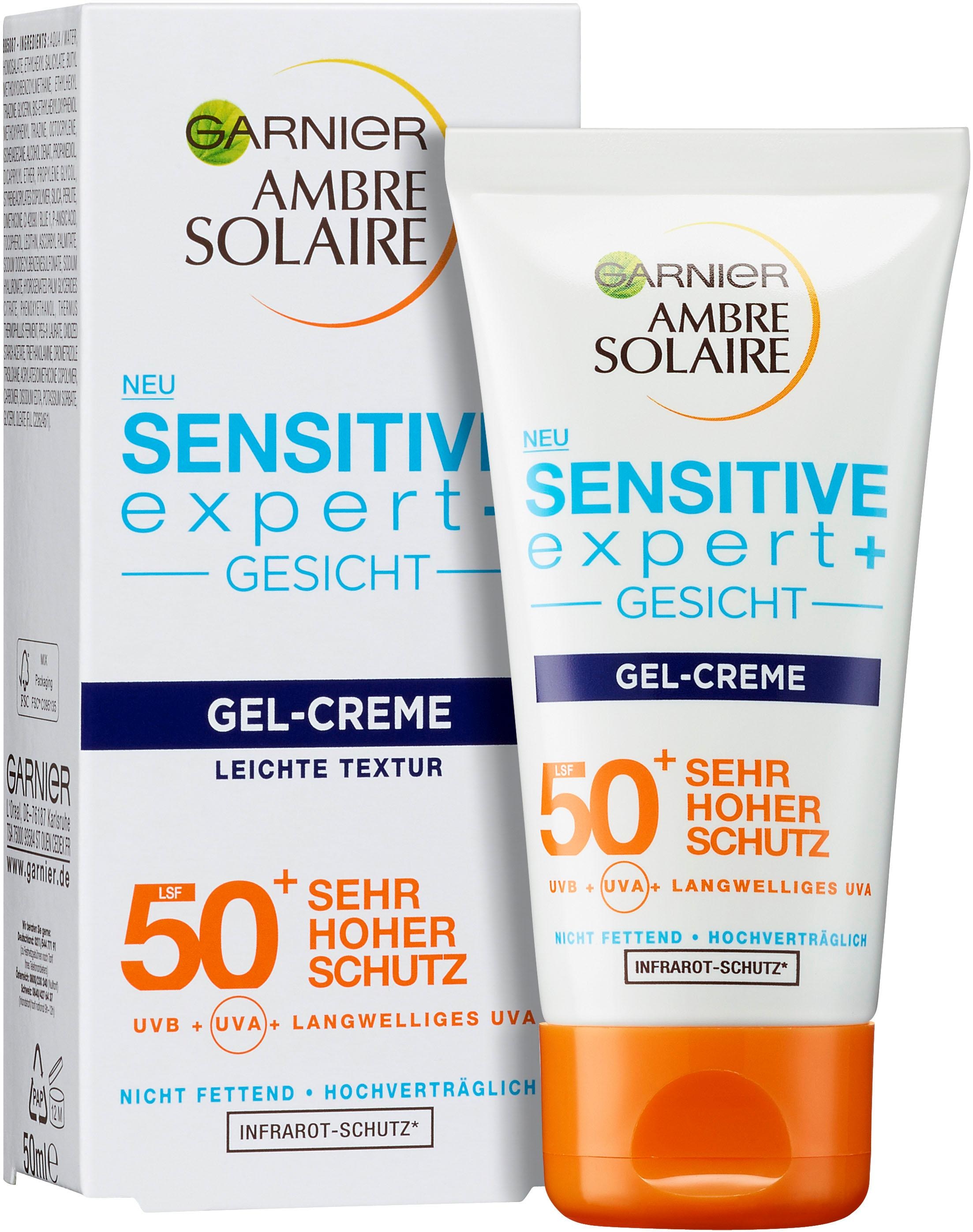 »Ambre Sensitive 50+« GARNIER LSF expert+ Sonnenschutzcreme Solaire bei