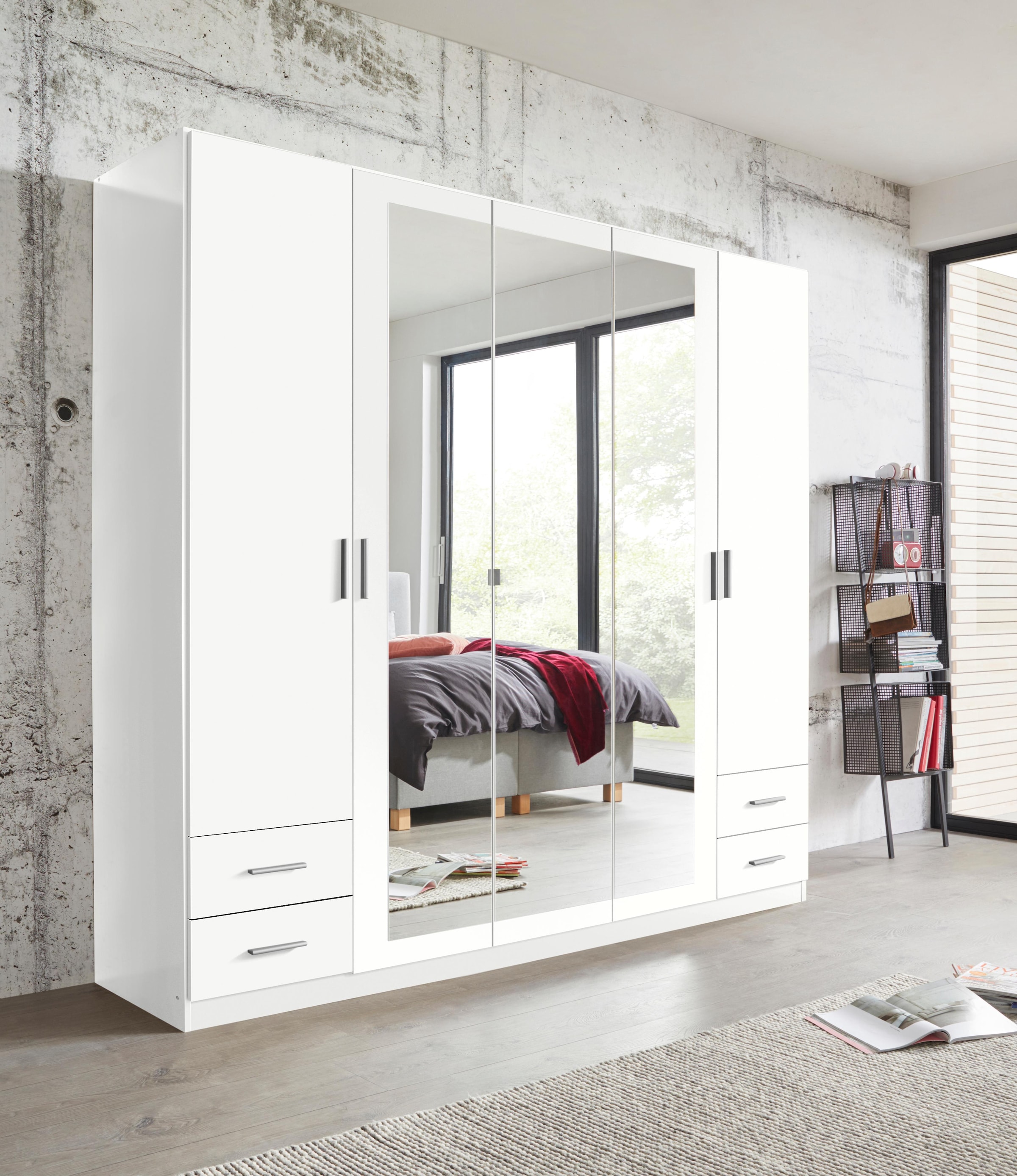 rauch Drehtürenschrank »Flexx«, mit 4 Schubkästen