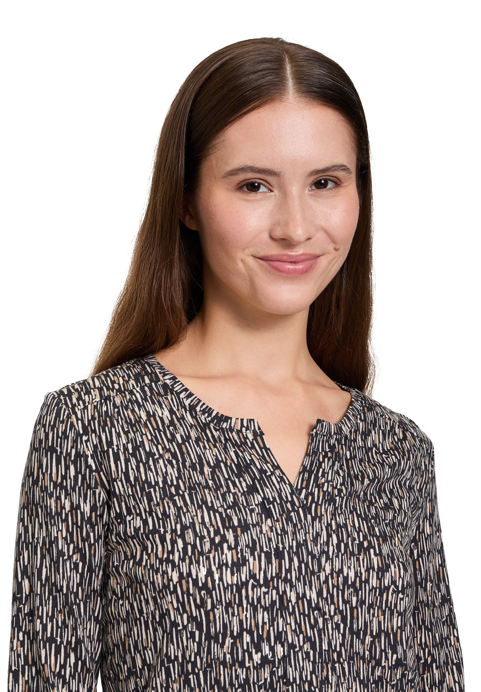Betty&Co Langarmshirt »Blusenshirt mit Gummizug«