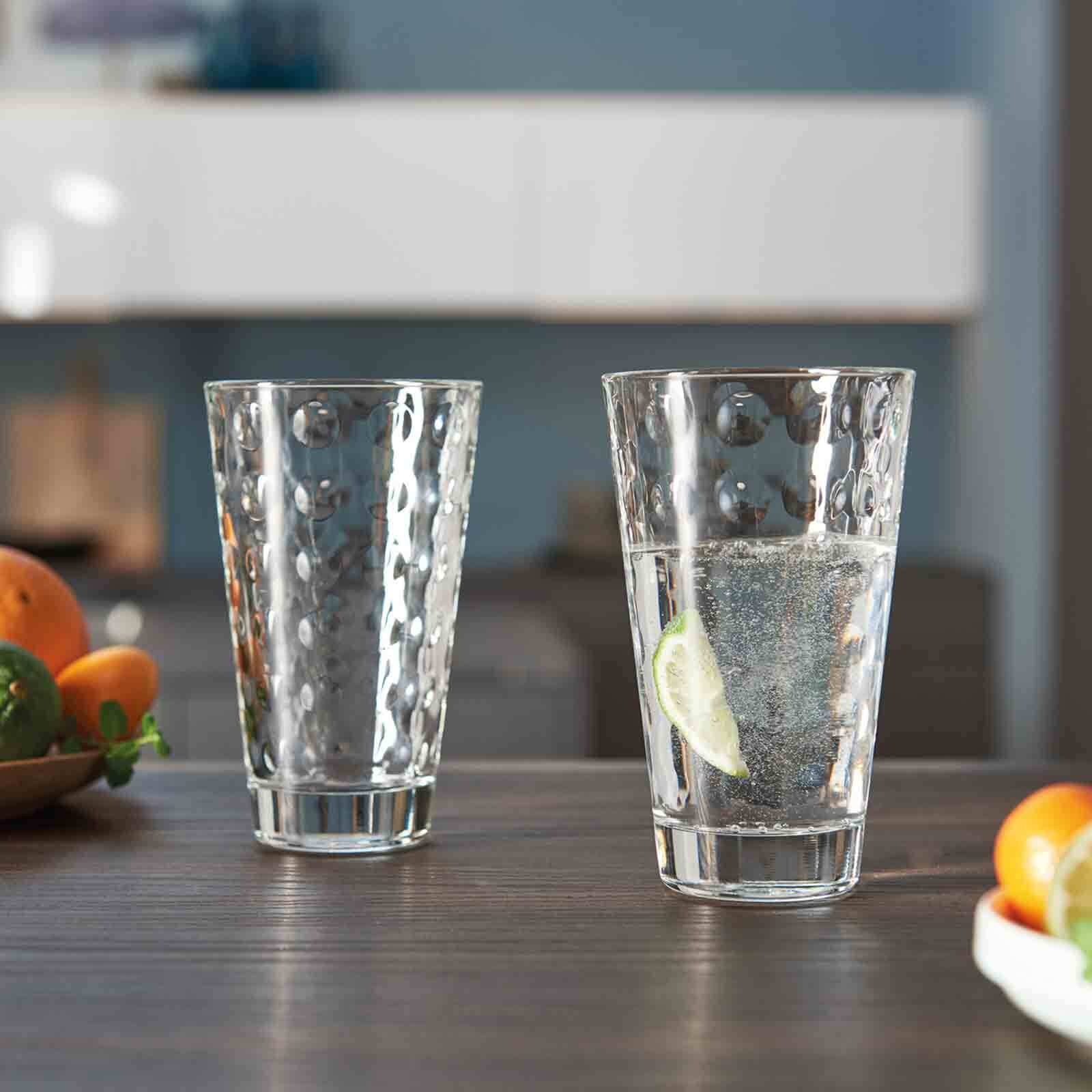 LEONARDO Glas »Trinkgläser Optic 200 ml 6er Set transparent«