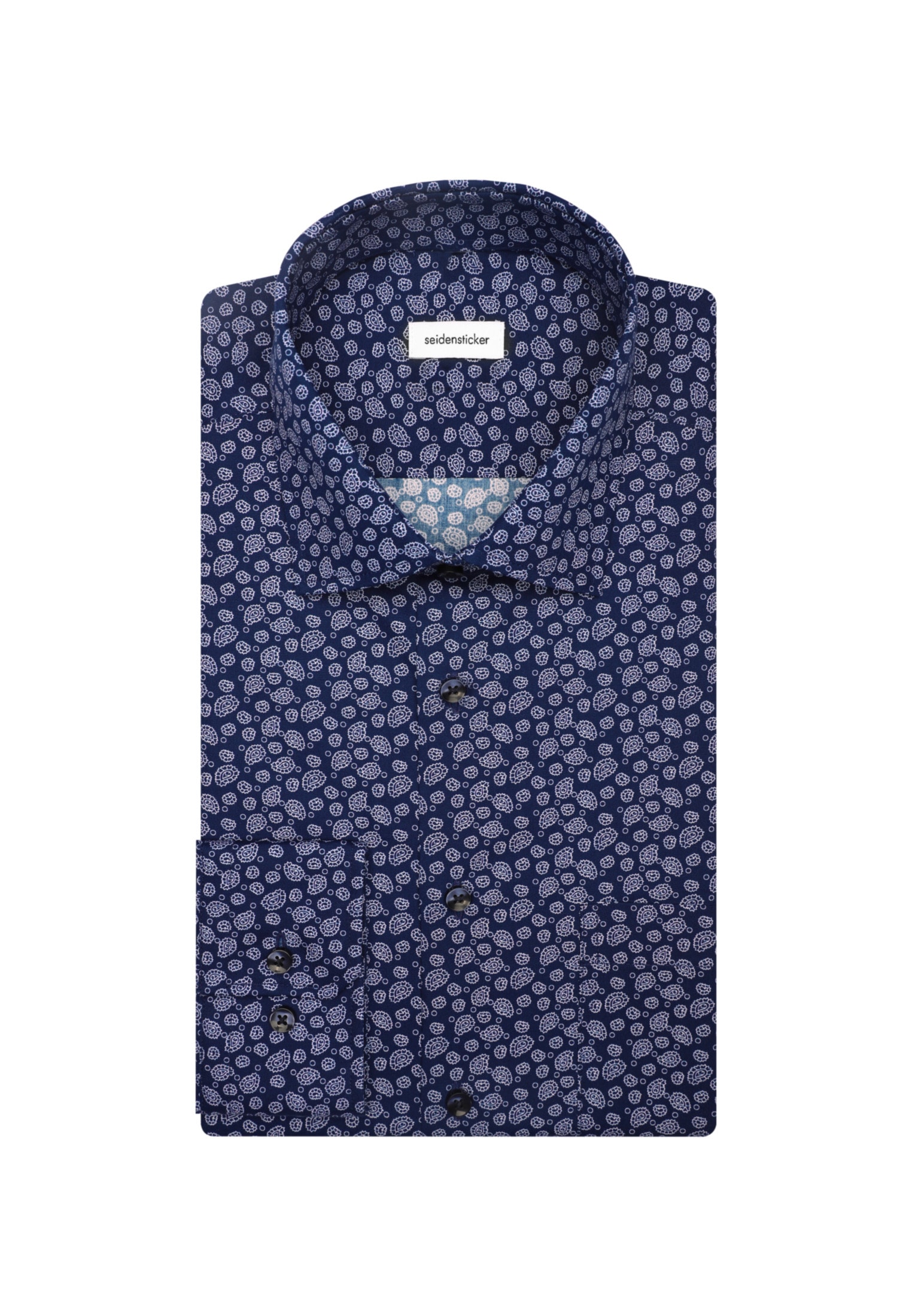 seidensticker Businesshemd »Regular«, Regular Extra langer Arm Kentkragen Paisley