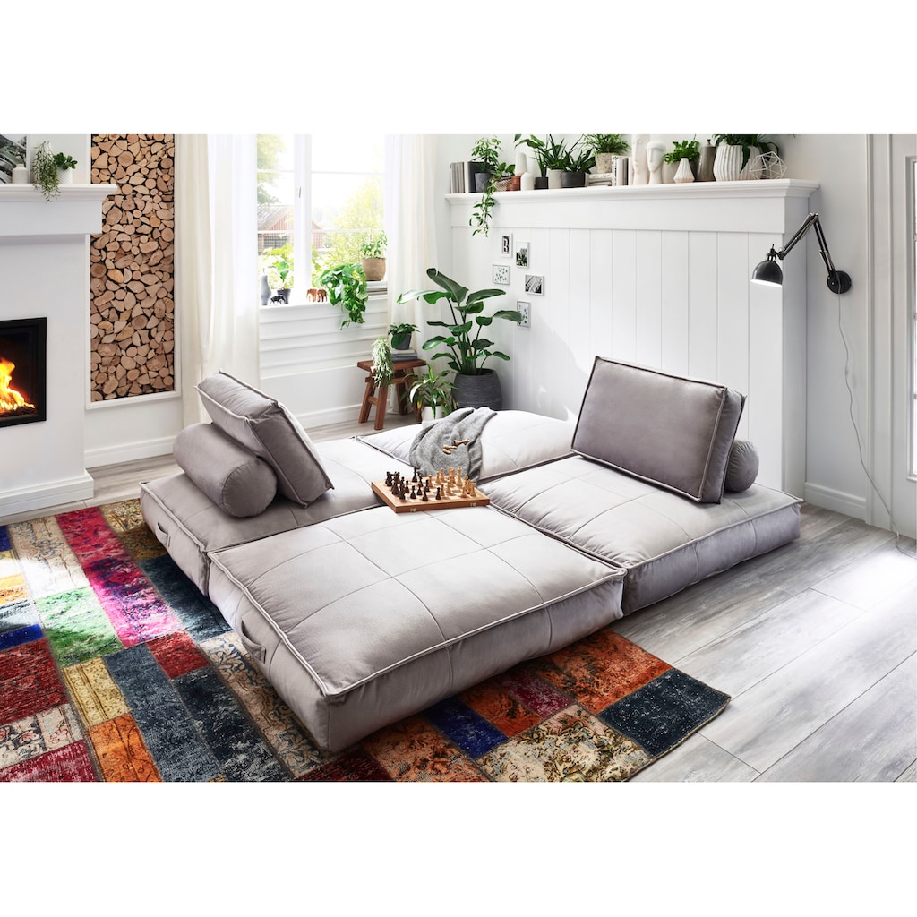 ATLANTIC home collection XXL-Sessel »Miro«, XXL-Sessel wandelbar zum Gästebett