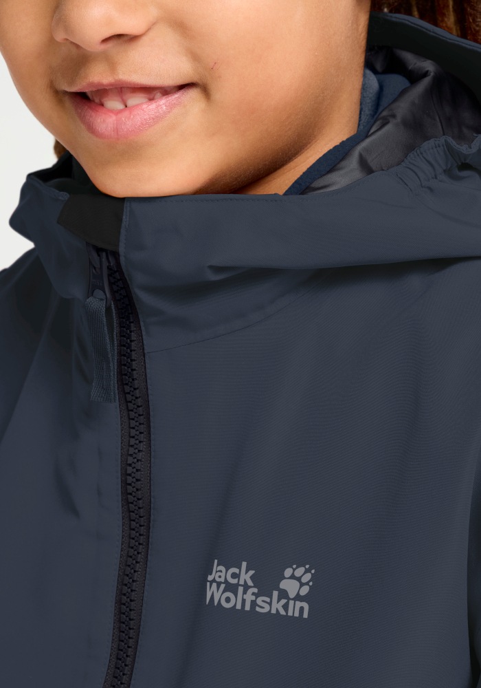 Jack Wolfskin 3-in-1-Funktionsjacke »ICELAND 3IN1 JKT K« Langarm-Design, aus Polyester, in Größen von 104 bis 176