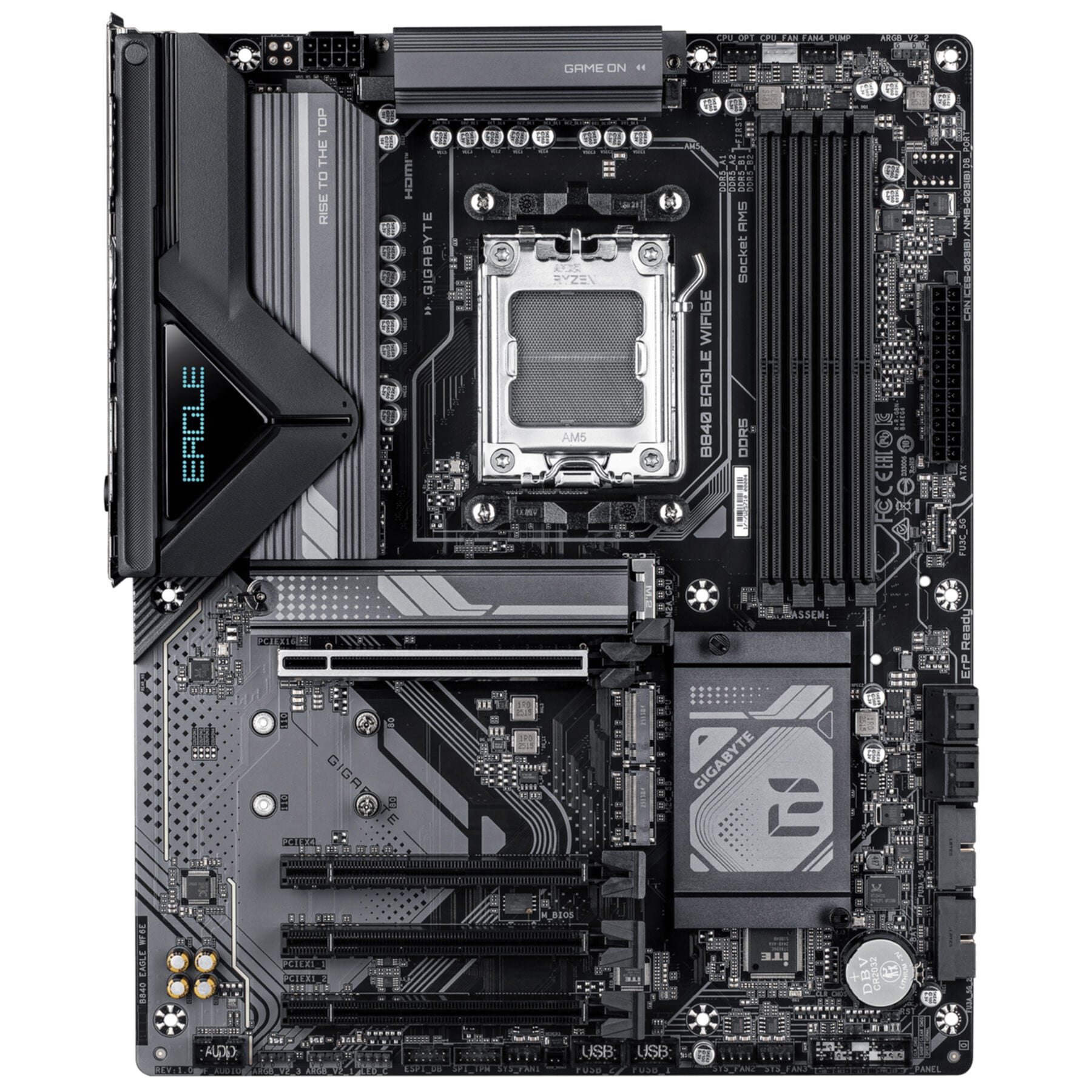 Gigabyte Mainboard »B840 EAGLE WIFI6E Mainboard - AMD Ryzen 9000 Prozessoren, 8+2+2 Phasen«