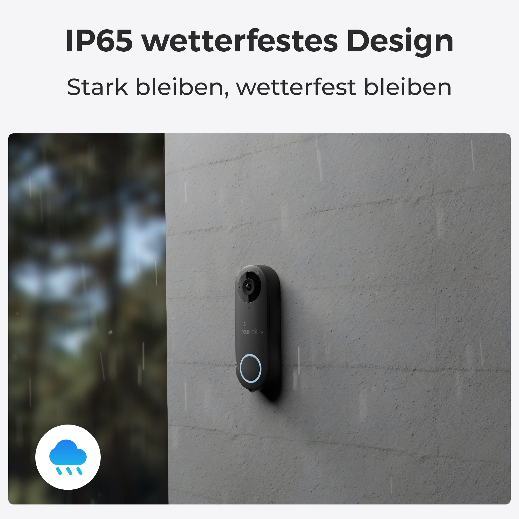 Reolink Video-Türsprechanlage »D340P«, Außenbereich-Innenbereich, Personen-Erkennung