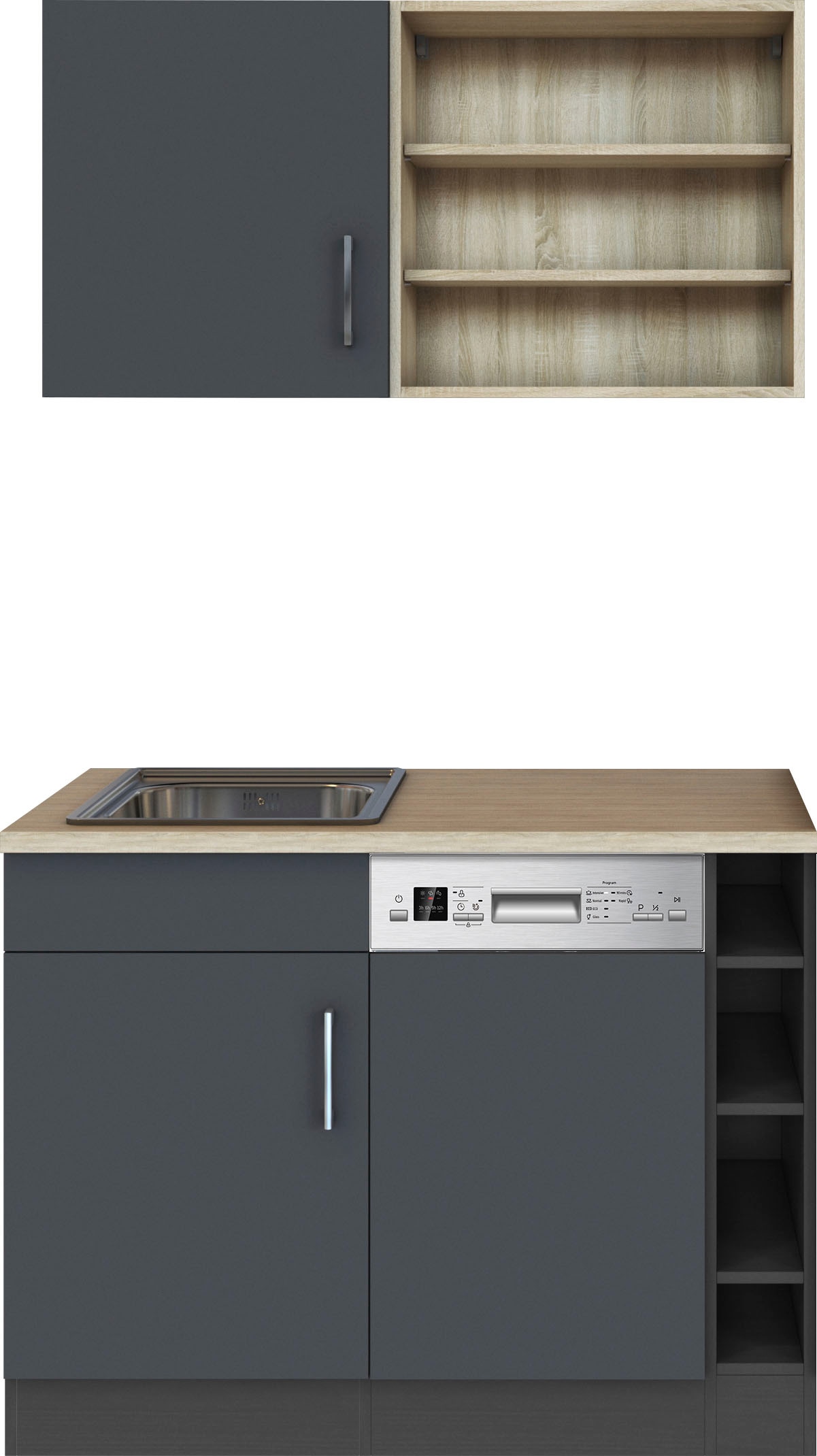 KOCHSTATION Pantryküche »KS-Mali«, Breite 110 cm, mit E-Geräten