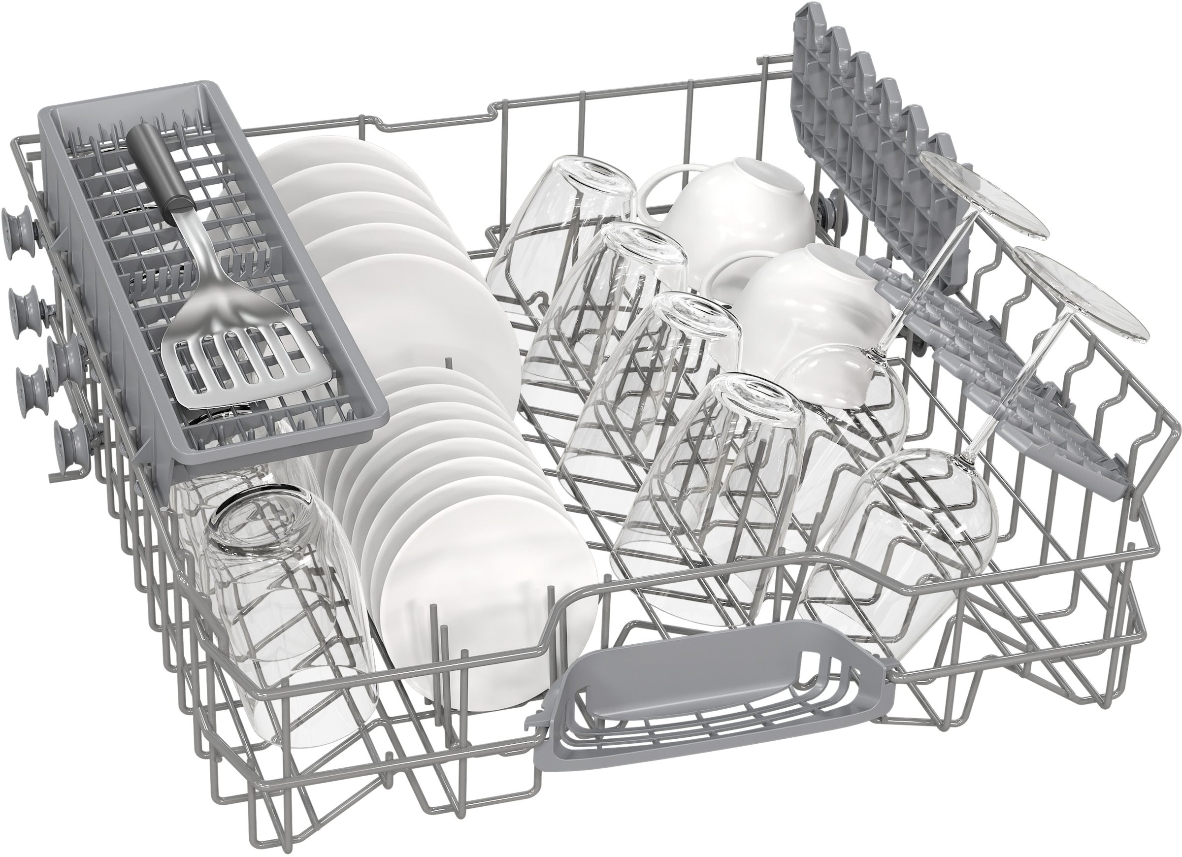 NEFF vollintegrierbarer Geschirrspüler »S153ITX01E«, 13 Maßgedecke, Flex I Korbsystem: flexible Elemente im Unterkorb