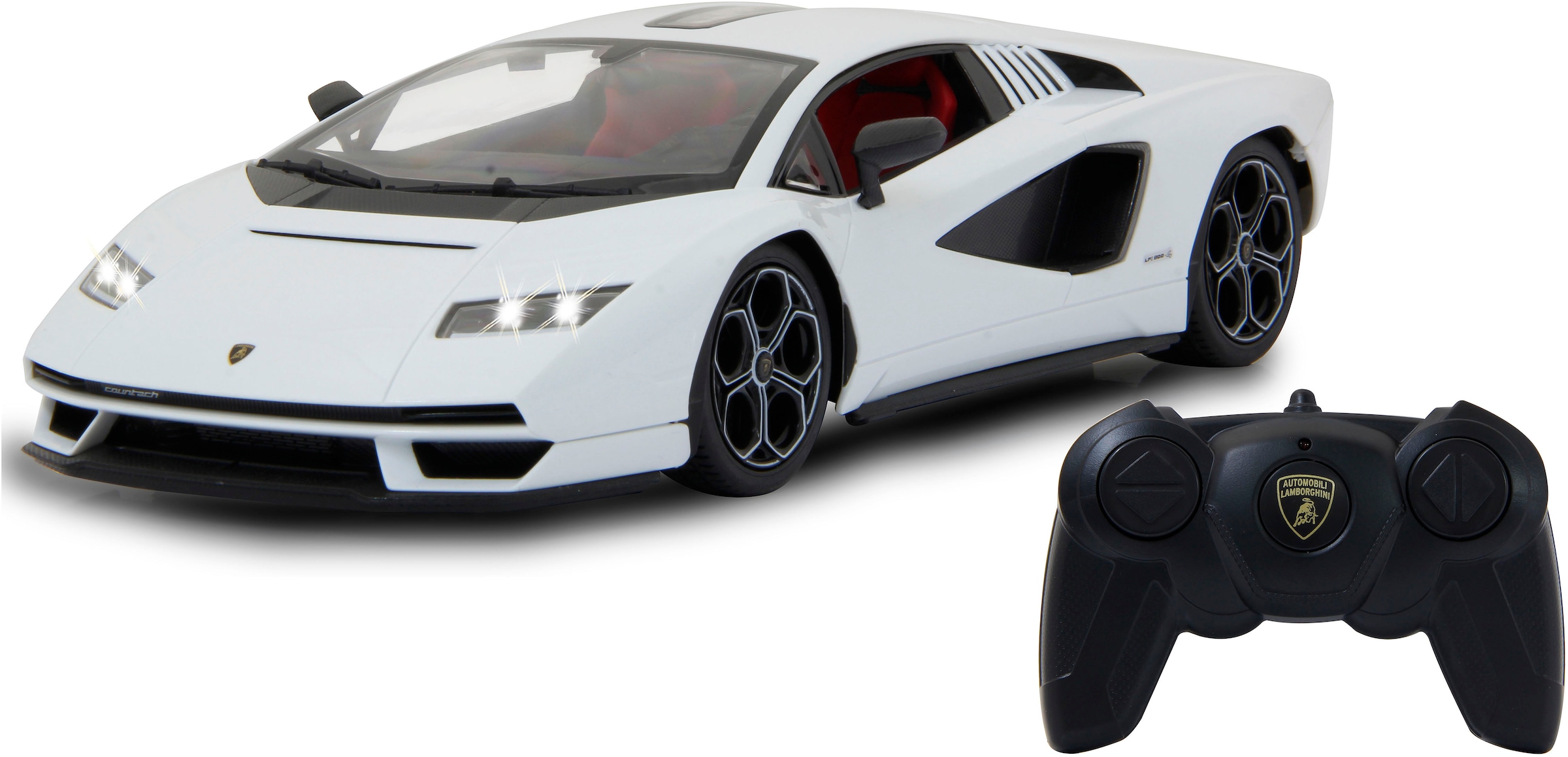 Jamara RC-Auto »Lamborghini Countach LPI 800- 4 weiß 2,4GHz«, mit LED Beleuchtung