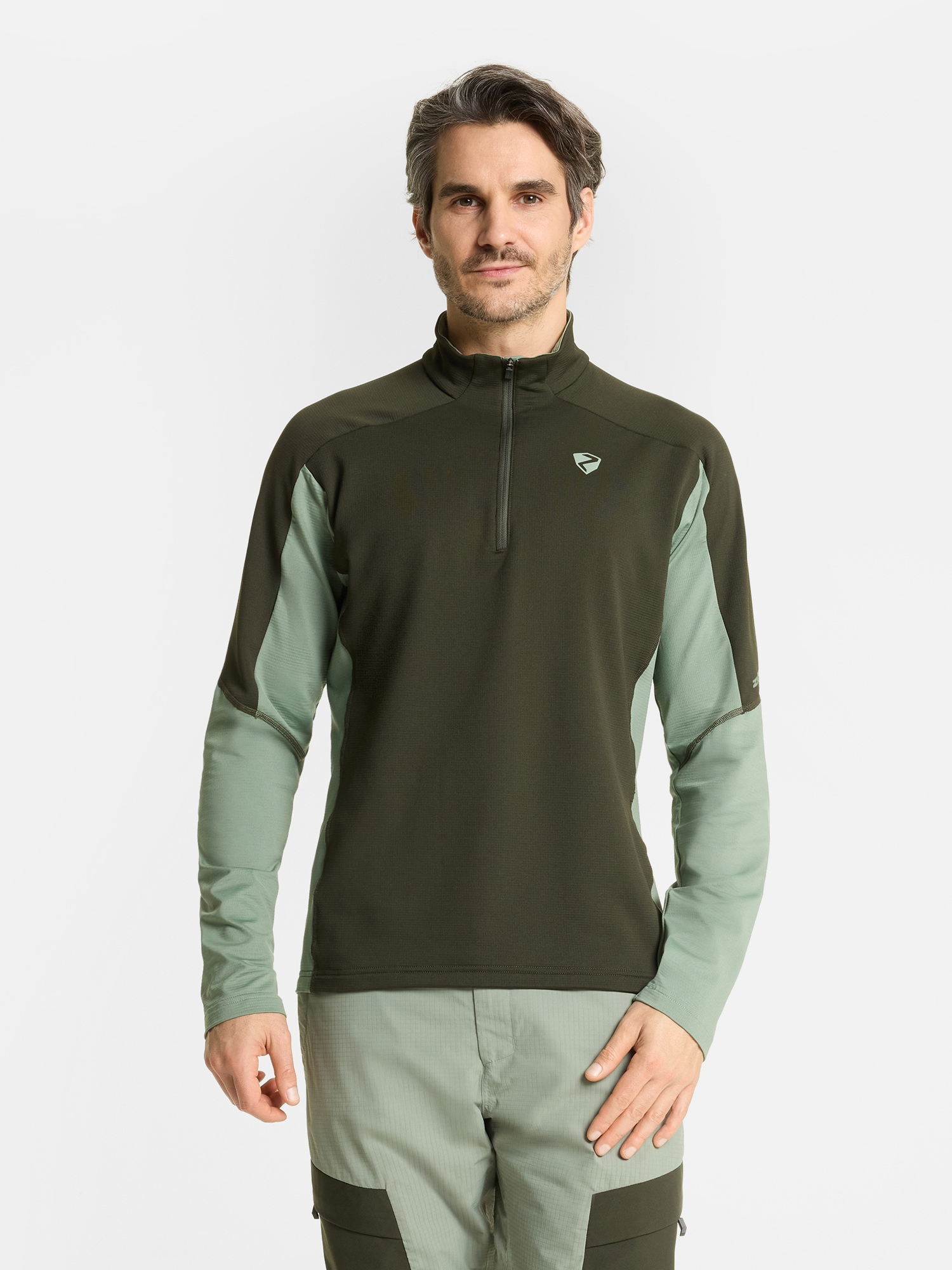 Ziener Sweatshirt »JIROTO-Z HERREN«, Elastisch, halber Front-Reißverschluss
