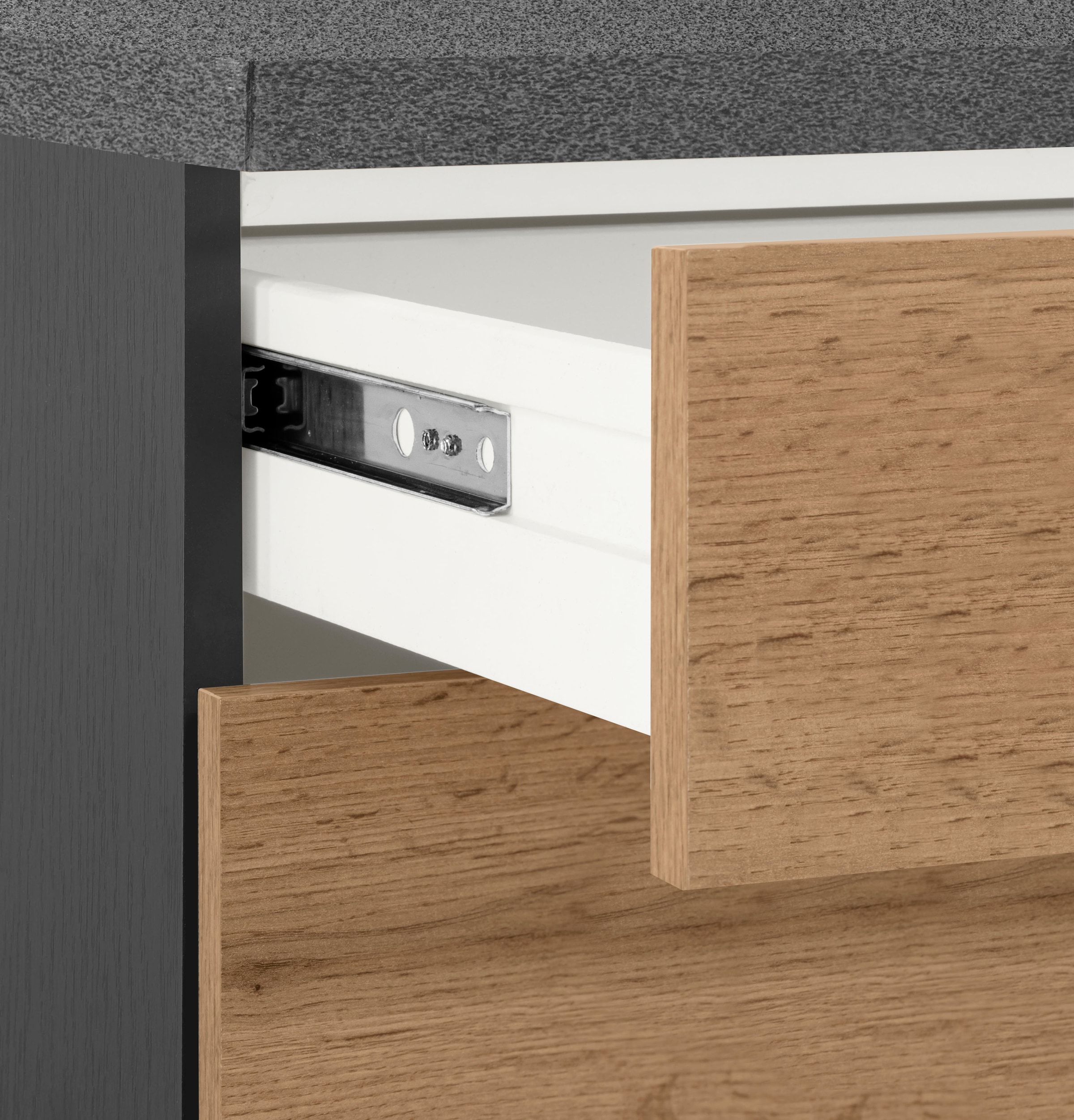 KOCHSTATION Winkelküche »KS-Colmar« mit E-Geräten, Stellbreite 210/270 cm