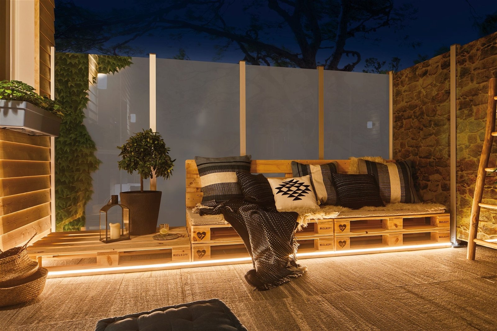 Paulmann LED Gartenstrahler »Plug & Shine Stripe Smooth Einzelstripe IP68 3000K 12W Weiß«, 1 flammig