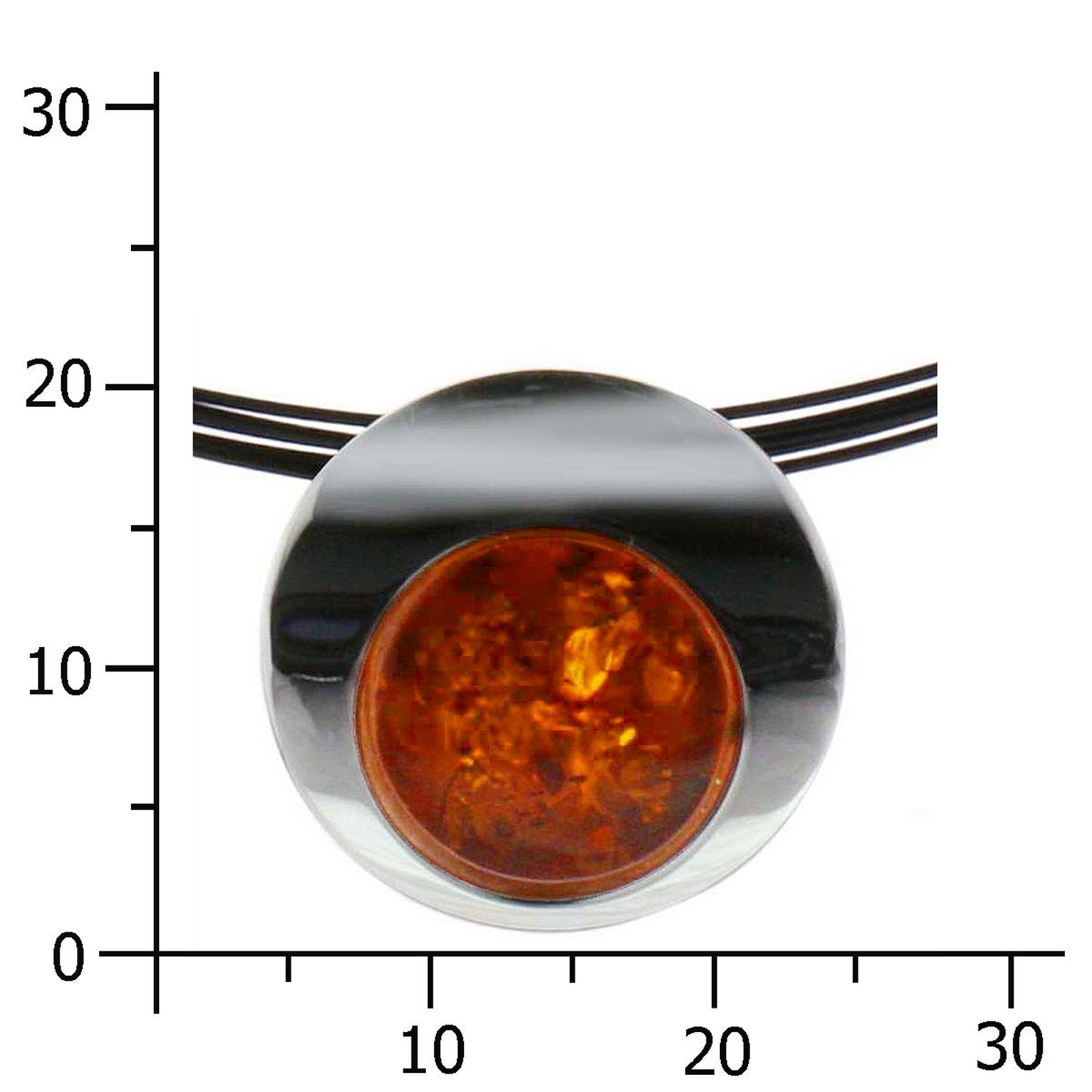 OSTSEE-SCHMUCK Kette mit Anhänger »- Gleiter-Alina 19 mm - Silber 925/000 - Bernstein«