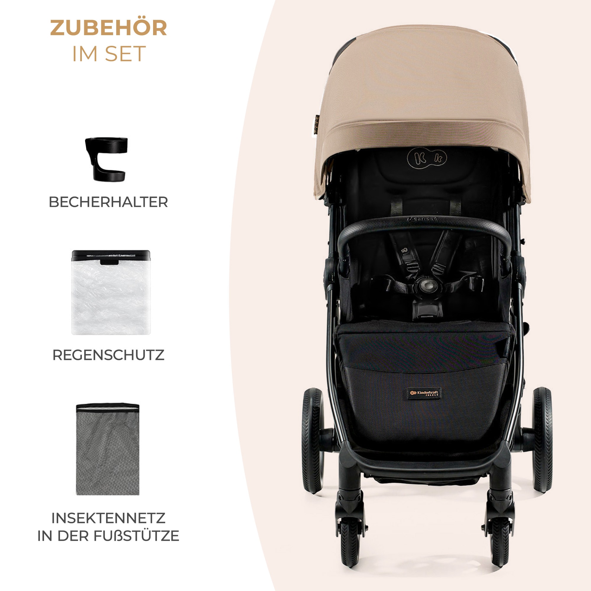 Kinderkraft Kinder-Buggy »MITZY« 27 kg
